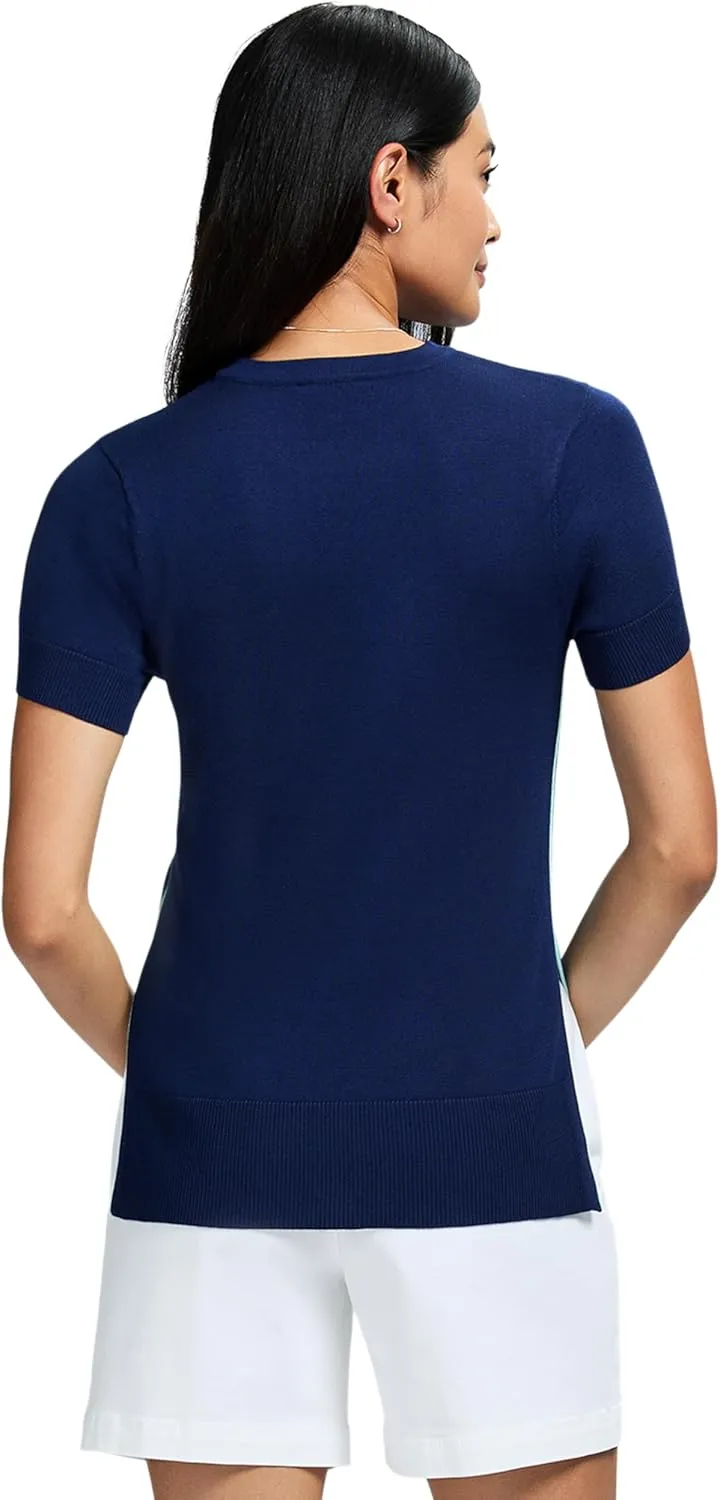 IZOD Women's Short Sleeve Performance Stretch Sweater