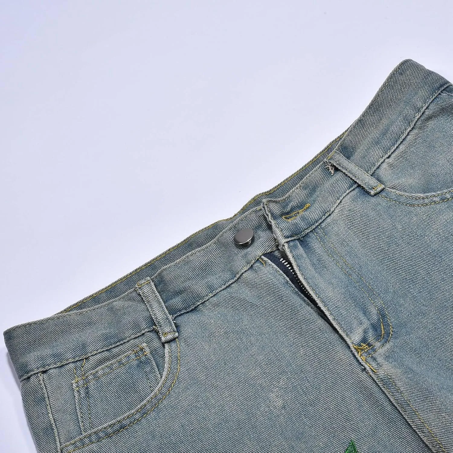 Jeans for Men Skinny Stretch Loose Fit Straight Leg Jeans Hip Hop Comfortable Flexible Denim Pants Hip Hop Streetwear