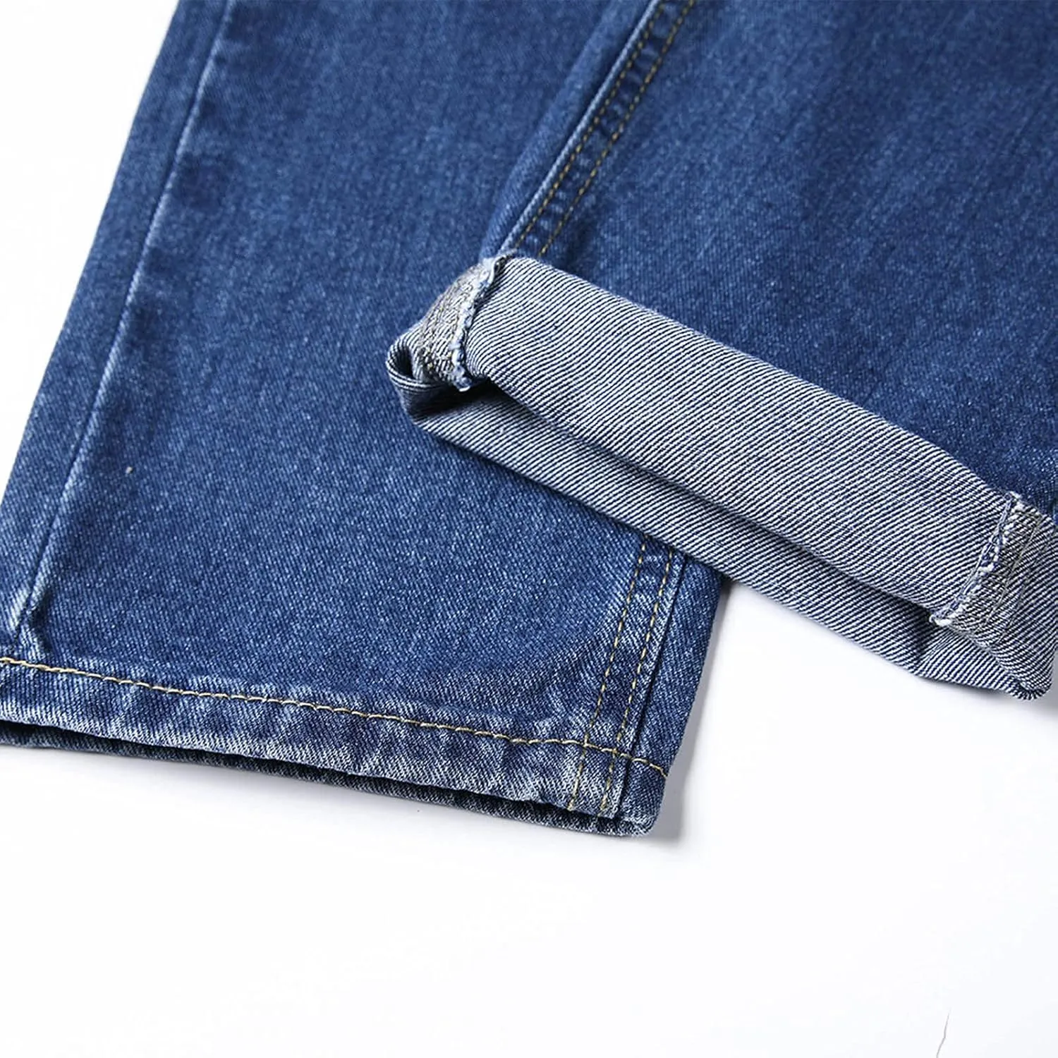 Jeans Pants for Men Slim Fit Classic Vintage Straight Wide Leg Denim Pants Baggy Jeans Trousers Mulit Pockets