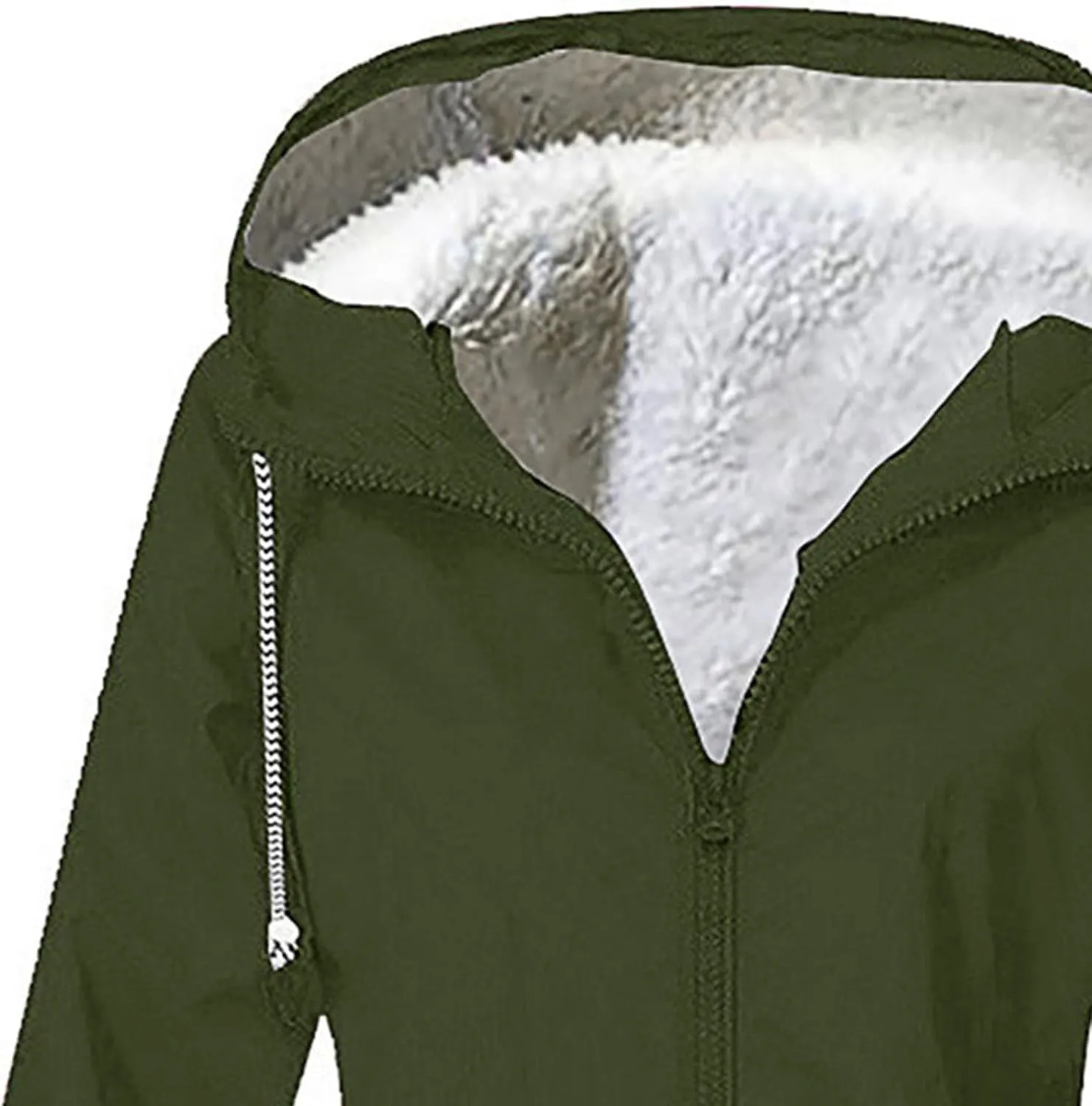JEsilunmaMY Waterproof Fleece Lined Raincoat for Women Solid Color Outdoor Windbreaker with Hood Outdoor Hiking Trench Coat