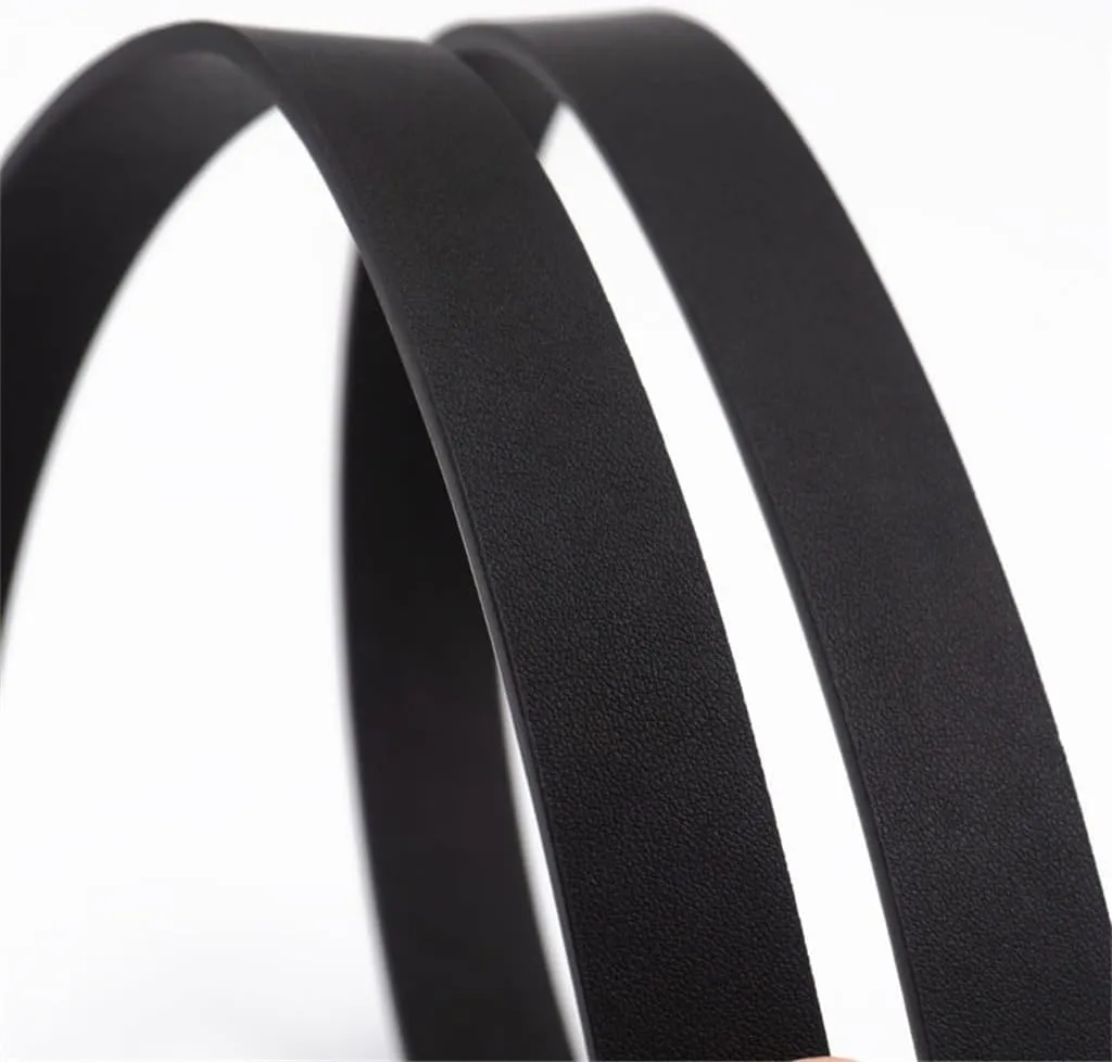 JSEIAJB Needle Buckle Women's Waist Bag, Leather Strap, Decorative Dress, Thin Waistband, Bag Strap