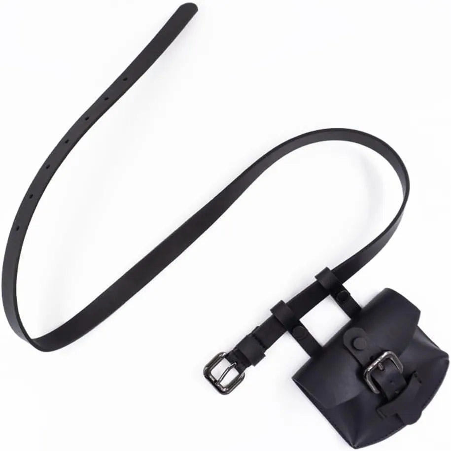 JSEIAJB Needle Buckle Women's Waist Bag, Leather Strap, Decorative Dress, Thin Waistband, Bag Strap