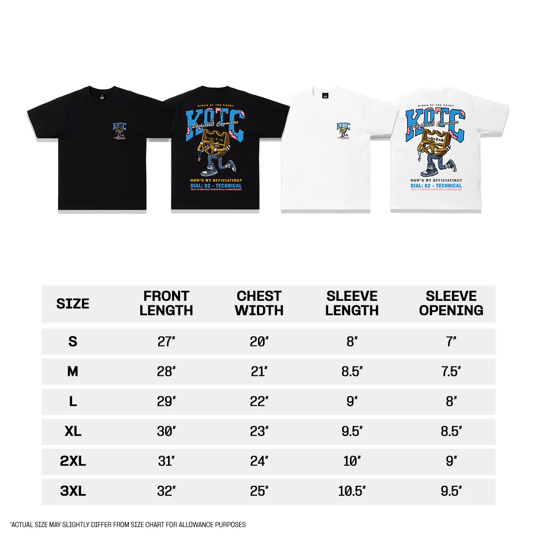 Kings of the Court KOTC Basketball Committee T-Shirt for Men