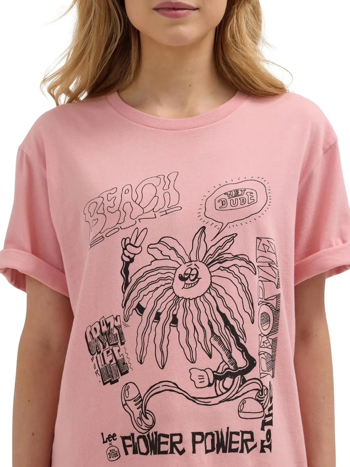 Lee Unisex-Adult x Hey Dude Regular Fit Graphic Tee