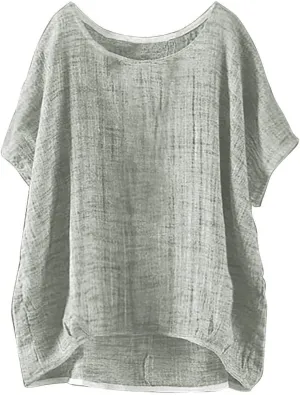 Linen Tops for Women Long Sleeve Summer Shirt Color Sleeve Collar Casual Womens Shirt Button Down Cotton Tops