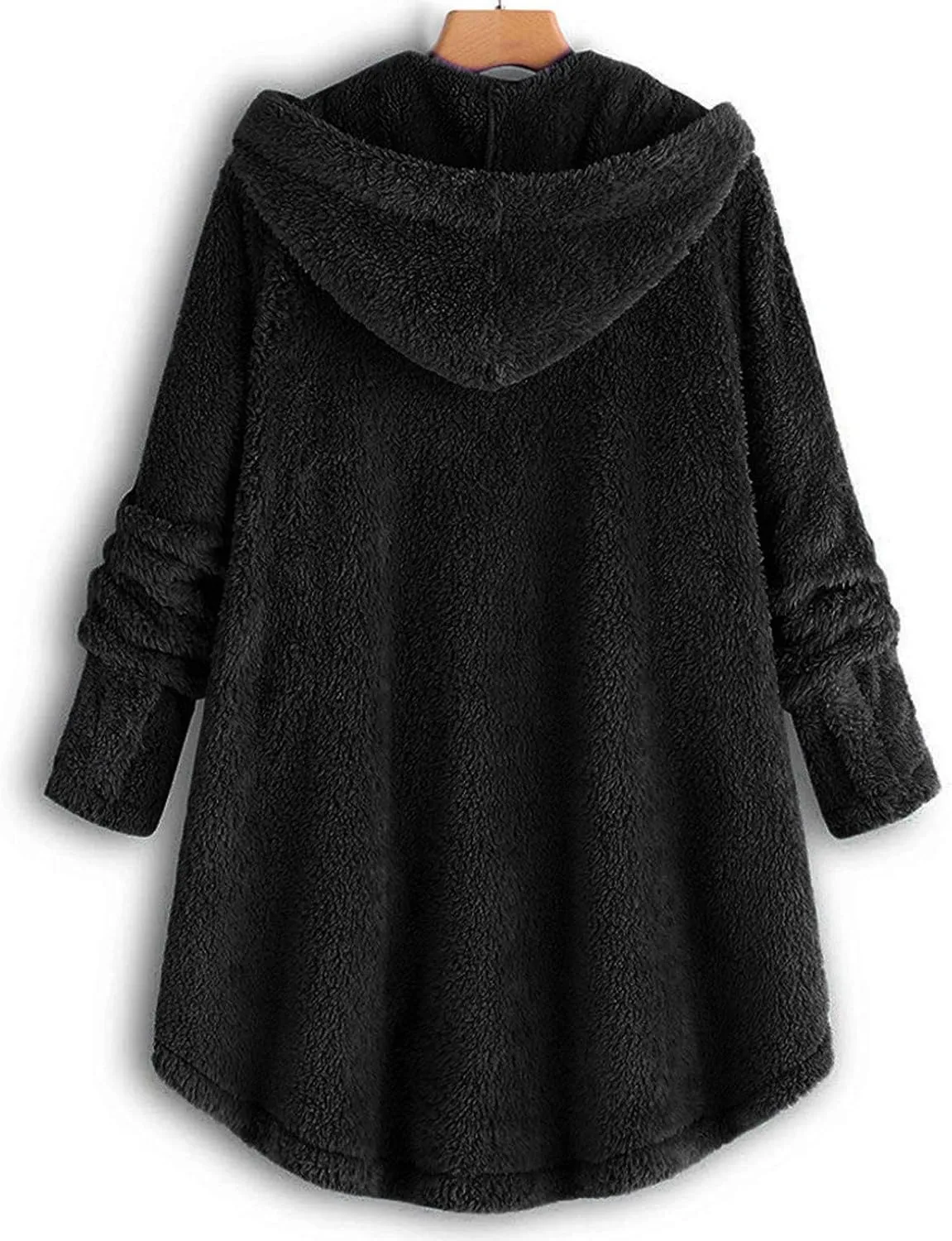 Long Sleeve Full Zip Up Hoodies Button Sleeve Plus Size Women Women'S Coat Womens Fleece Jacket Dress Jackets for