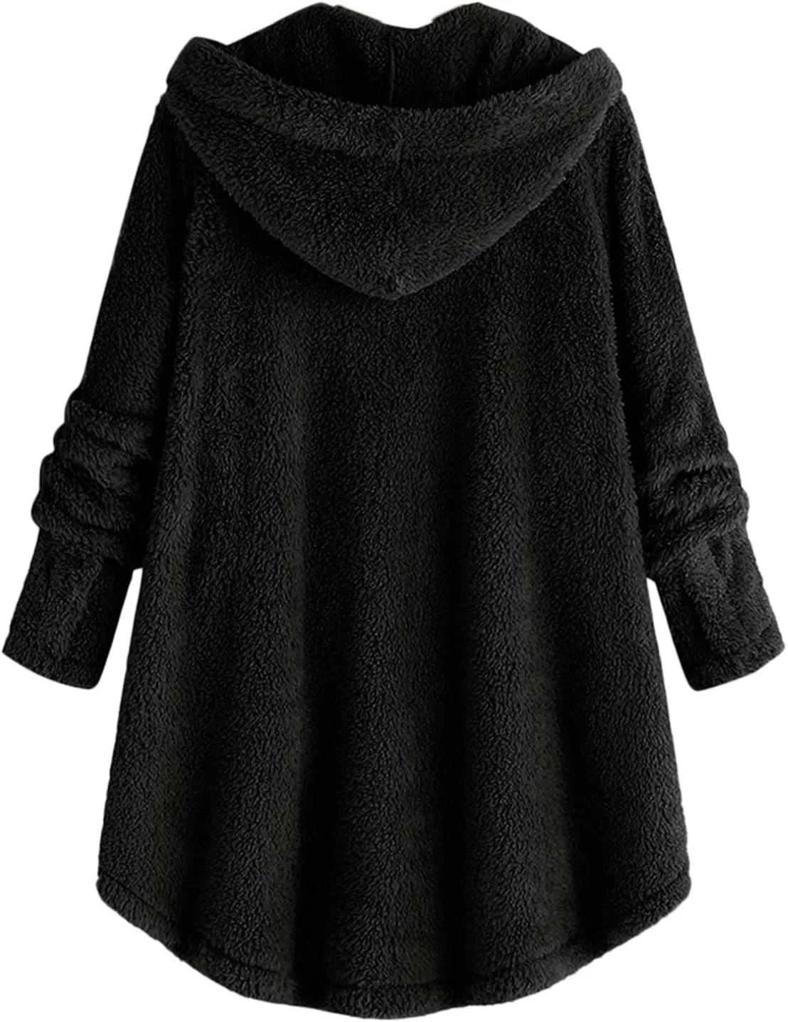 Long Sleeve Full Zip Up Hoodies Button Sleeve Plus Size Women Women'S Coat Womens Fleece Jacket Dress Jackets for