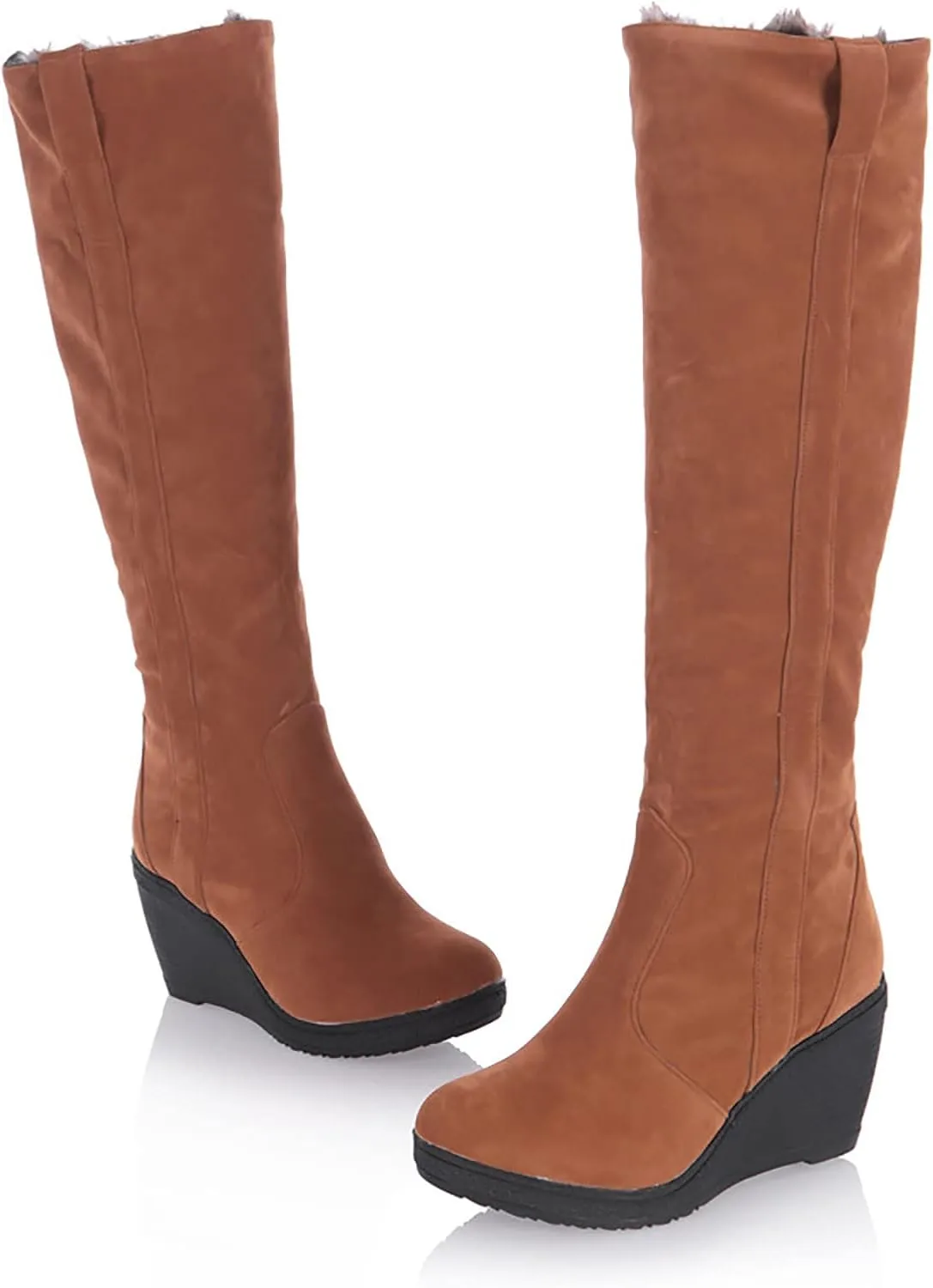 Long Winter Boots for Women Knee High Winter Snow Boots Women Size 11 Ladies Snow Boots Waterproof Chunky Heel Winter Boots for Women Botas De FrO Para Mujer