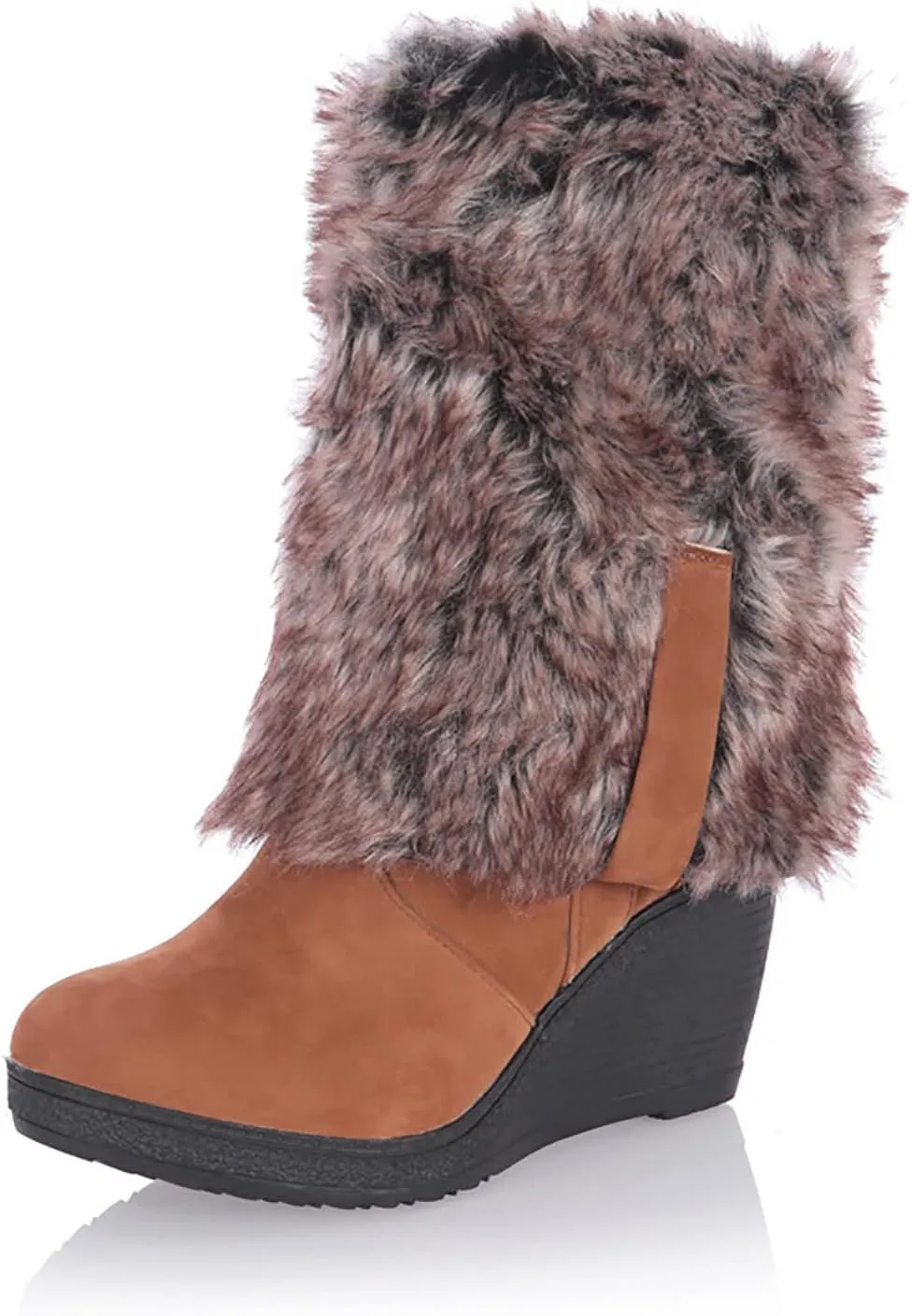 Long Winter Boots for Women Knee High Winter Snow Boots Women Size 11 Ladies Snow Boots Waterproof Chunky Heel Winter Boots for Women Botas De FrO Para Mujer
