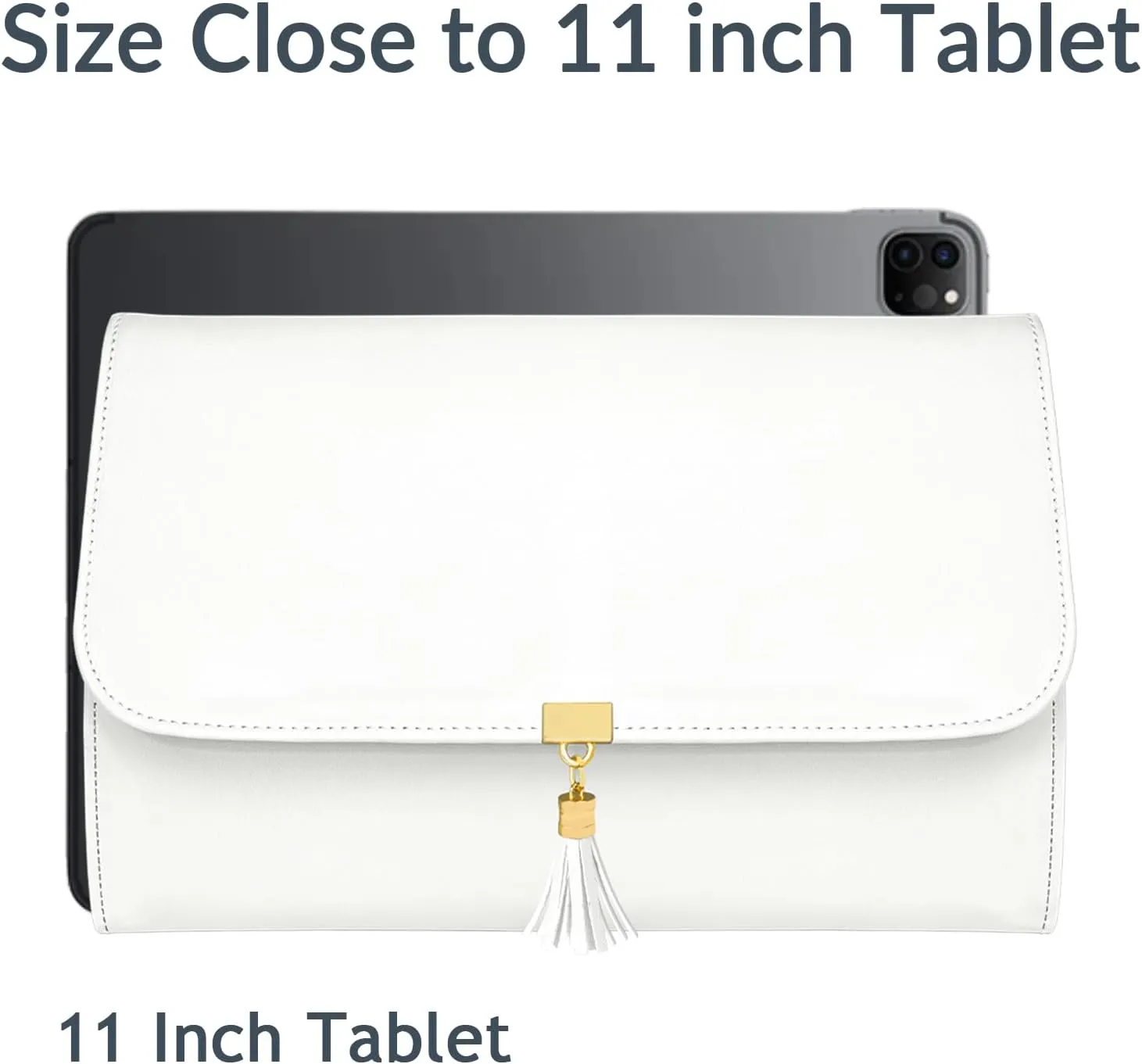 MATEIN Jewelry Travel Case for Women, Large Jewelry Holder Organizer with Transparent Pockets, Foldable Jewelry Roll Bag for Necklace Earring Ring Storage, Mothers Day Gifts for Mom, Beige