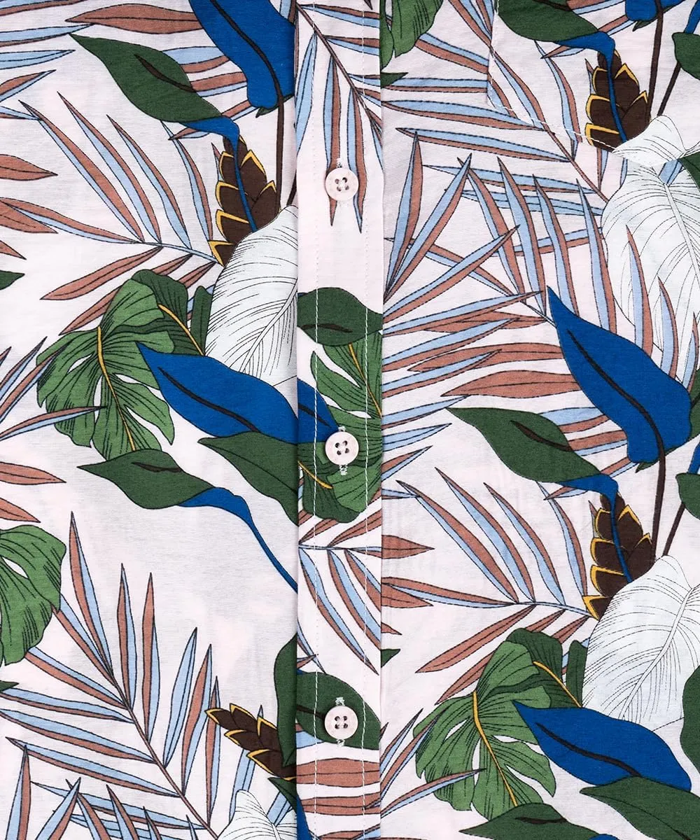 Men's Hawaiian Floral Shirt Short Sleeve Casual Button Down Shirt Summer Holiday Beach Shirt for Men