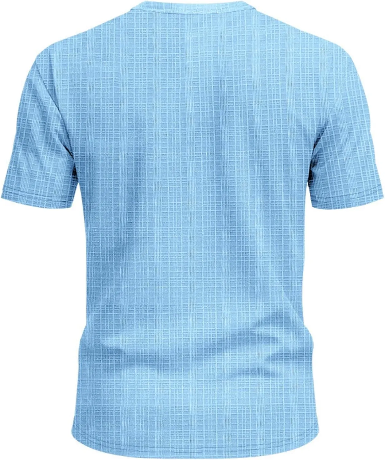 Men's Linen Henley Shirts Casual Short Sleeve V Neck Blouses Tops 2025 Summer Beach Hippie Shirts with Pocket