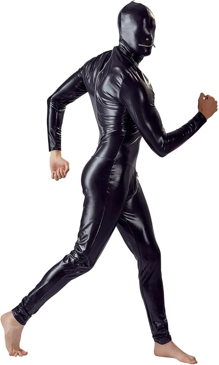Men's New Sexy Leather Tights Costume Bar Performance Set Lingerie Valentines Day Set