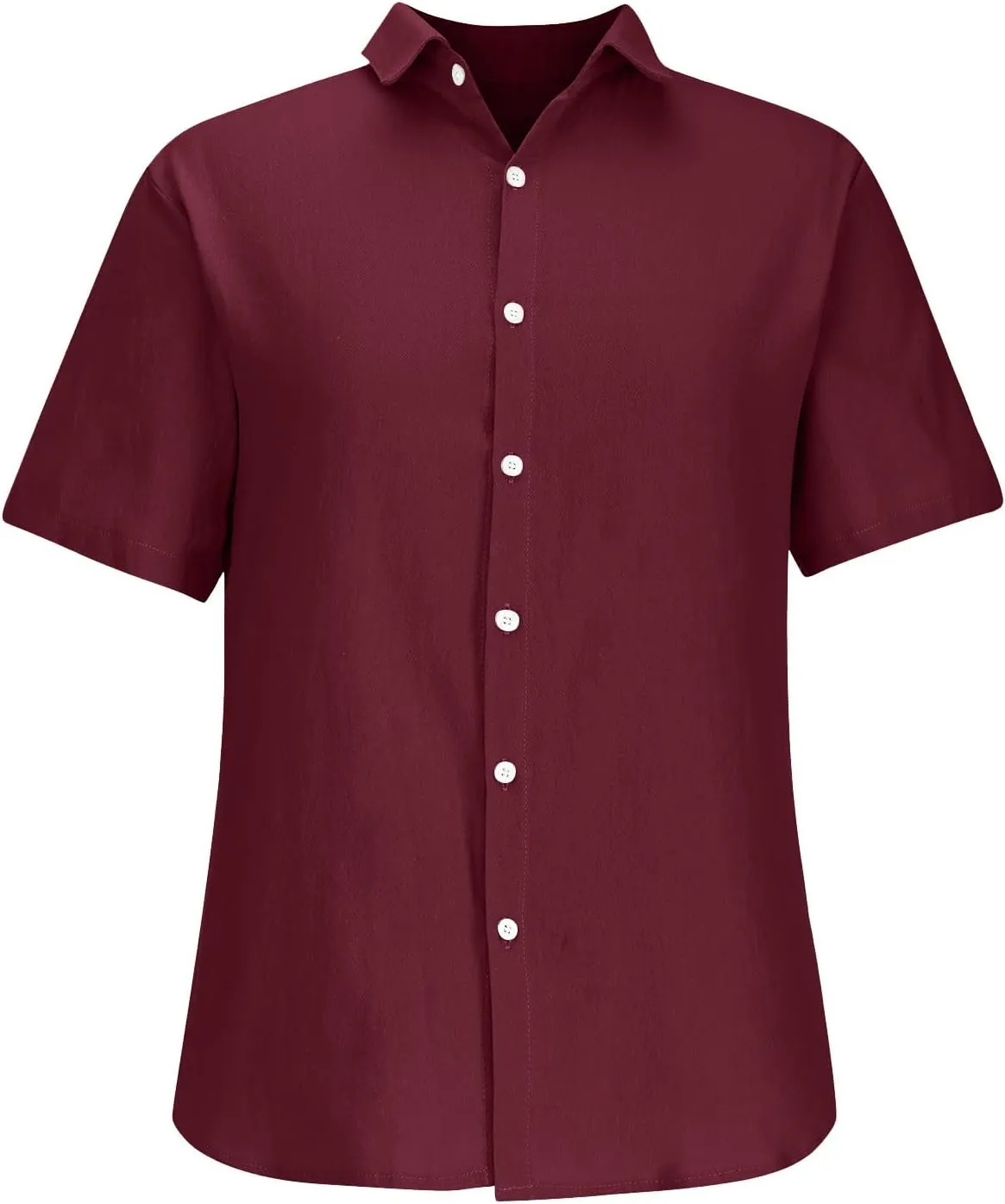 Mens Shirts Button Down Short Sleeve Dress Shirt Cotton Linen Beach Shirt Summer Vacation Tops Casual Hawaiian Shirts
