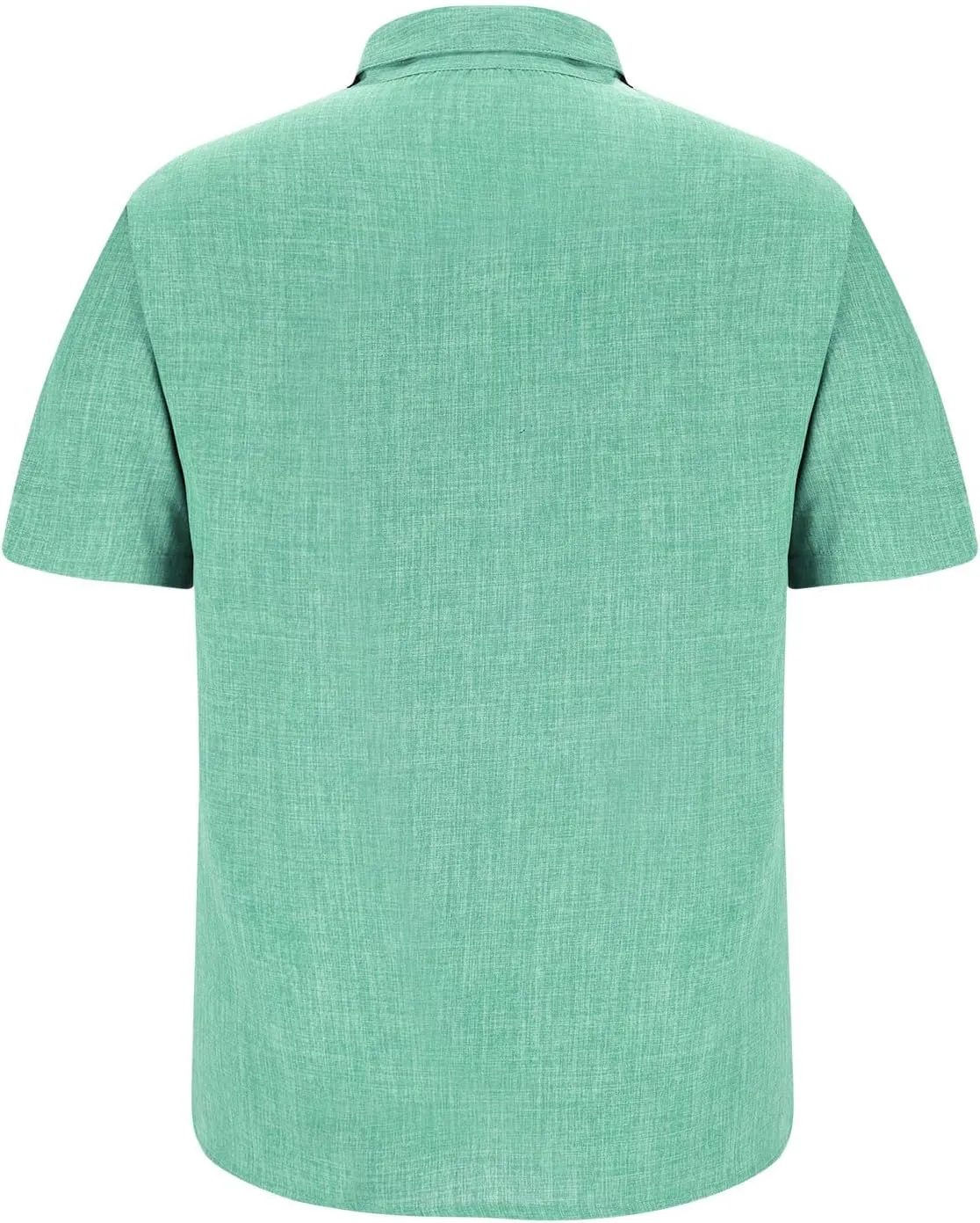 Mens Shirts Casual Short Sleeve Button Down Linen Shirts No Tuck Dress Tee Shirt Fashion Beach Resort Wear