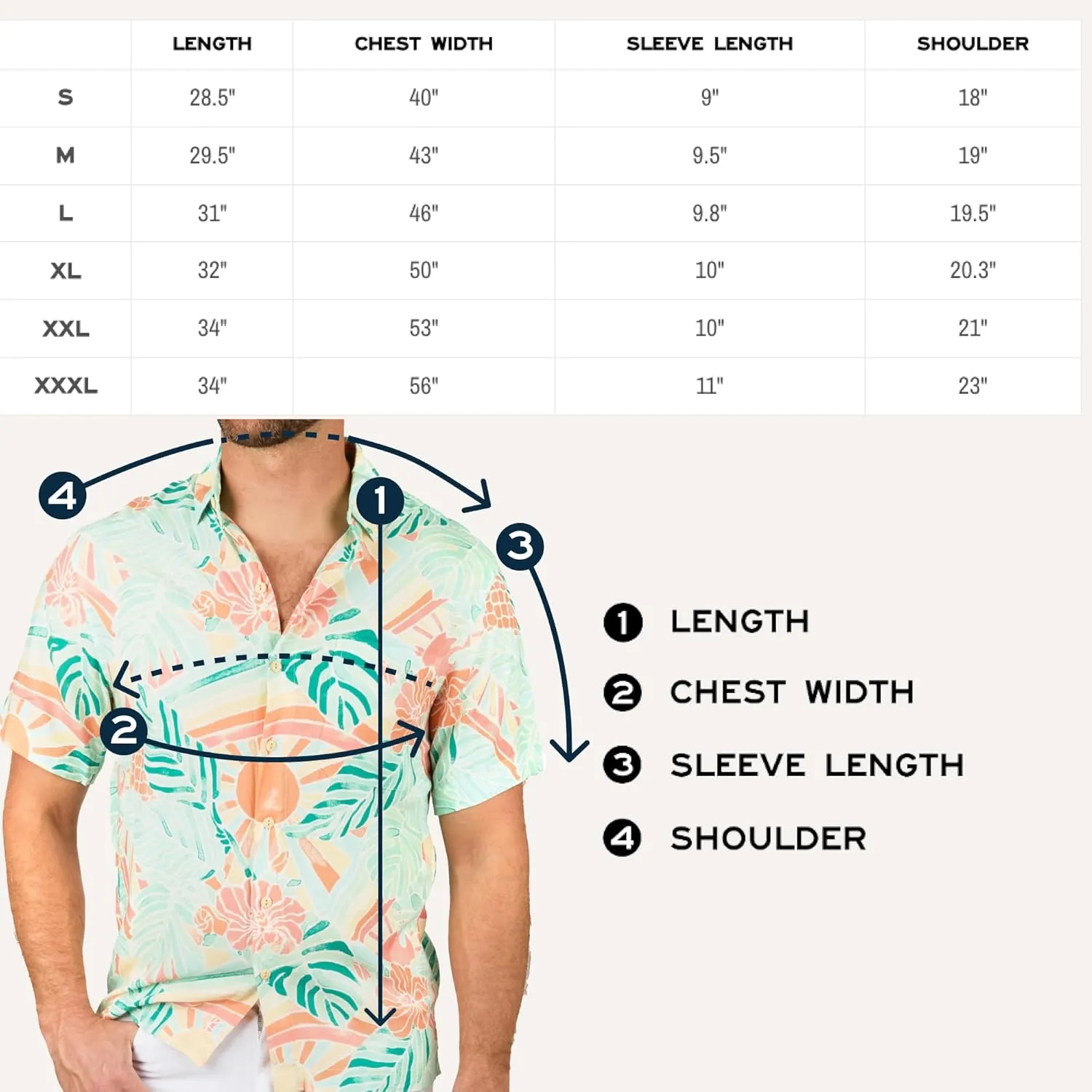 Men's Short Sleeve Button-Down Shirt, Printed Modern Hawaiian Shirt, Soft Rayon, Regular and Relaxed Fit