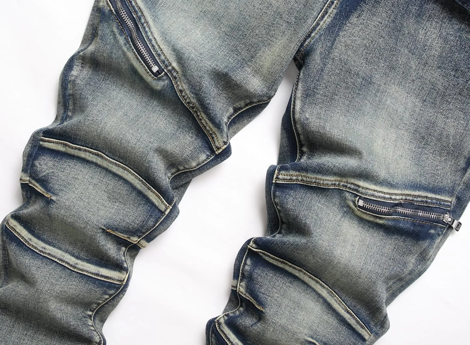 Men's Slim Fit Stretch Jeans Ripped Skinny Jeans for Men, Fashion Straight Leg Comfort Flex Waist Cargo Denim Pants