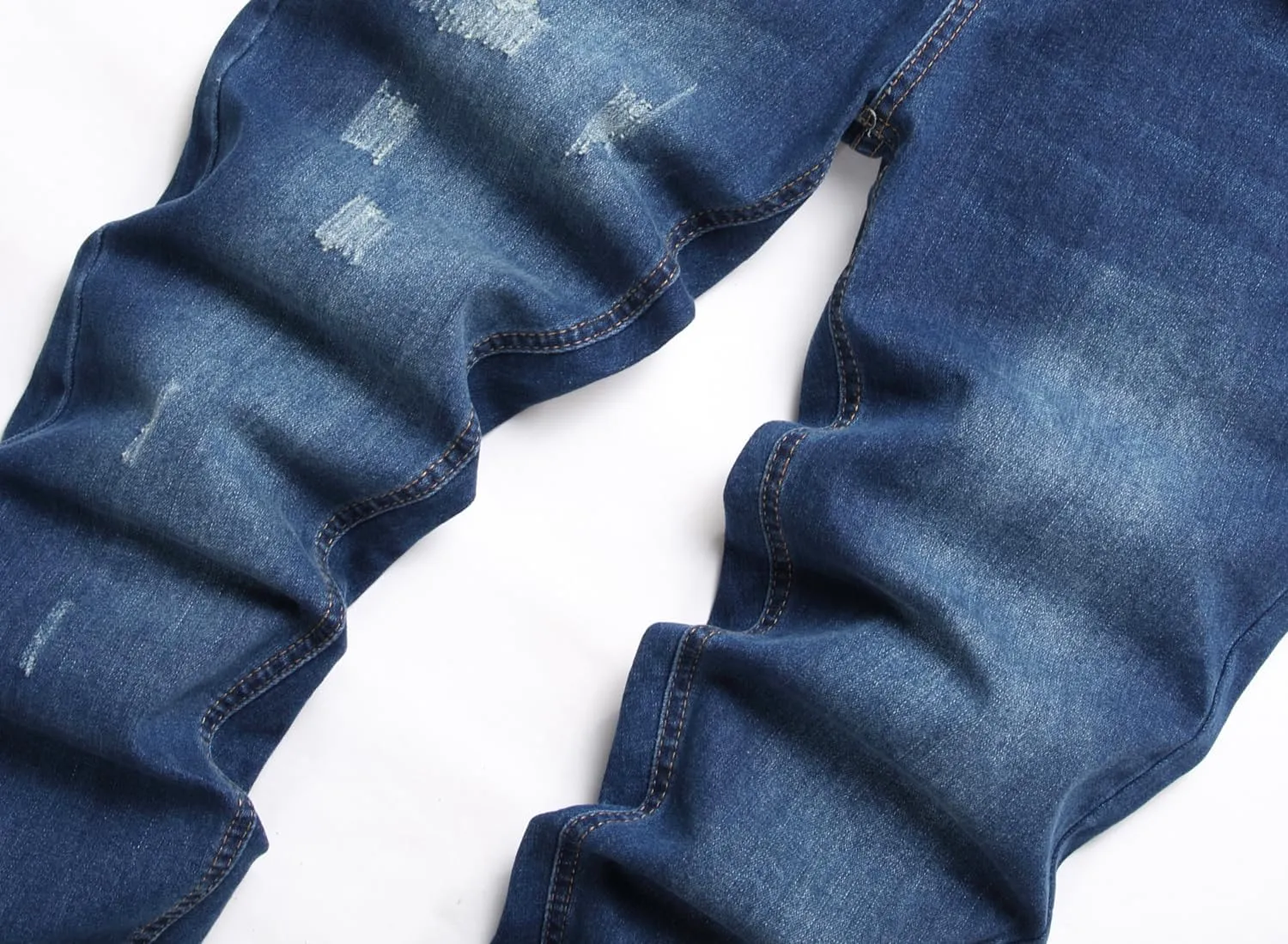 Men's Slim Fit Stretch Jeans Ripped Skinny Jeans for Men, Fashion Straight Leg Comfort Flex Waist Cargo Denim Pants