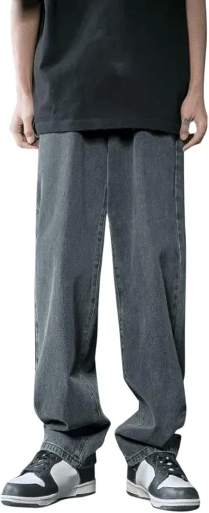 MIDOO Mens Jeans Regular Fit Casual Comfort Flex Waist Denim Pants Straight Leg Fashion Skinny Jeans Trousers with Pockets