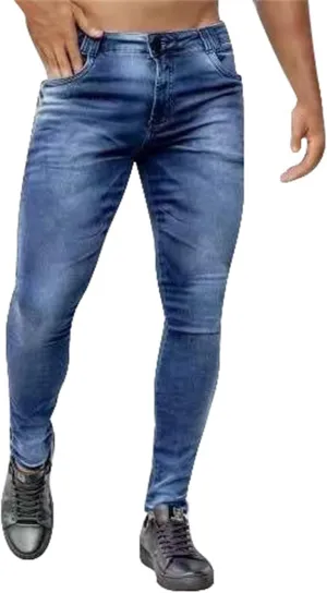 MIDOO Mens Jeans Slim Fit Straight Leg Casual Comfort Flex Waist Denim Pants Tapered Leg Fashion Skinny Jeans Trousers