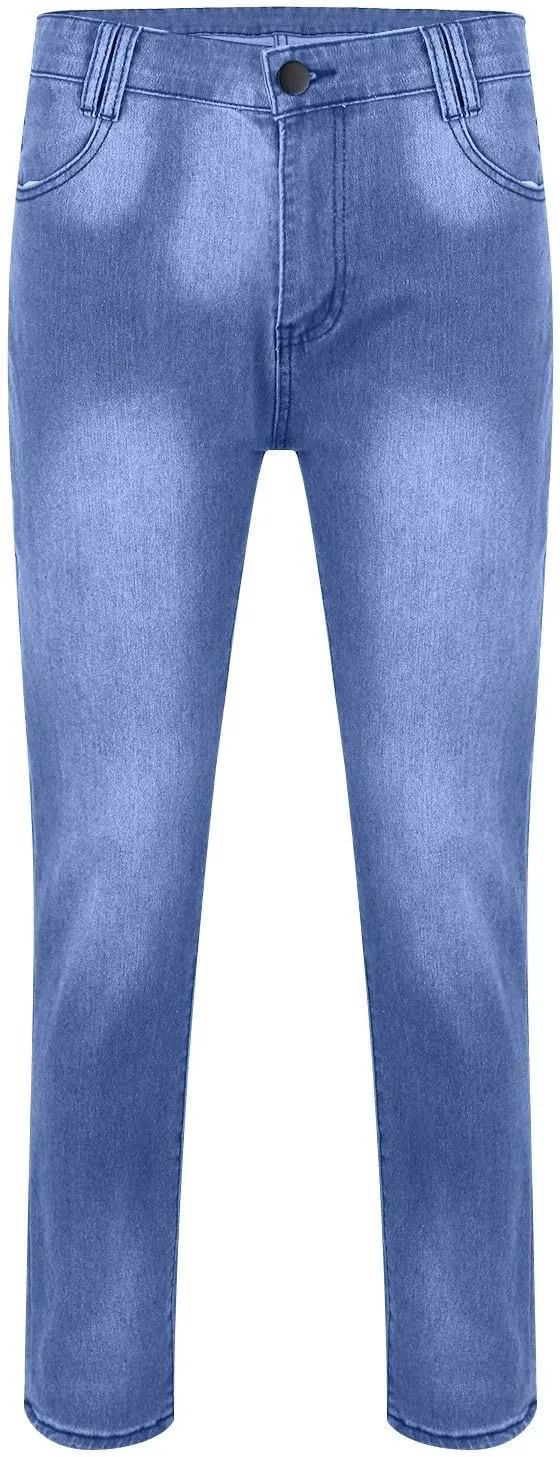 MIDOO Mens Jeans Slim Fit Straight Leg Casual Comfort Flex Waist Denim Pants Tapered Leg Fashion Skinny Jeans Trousers