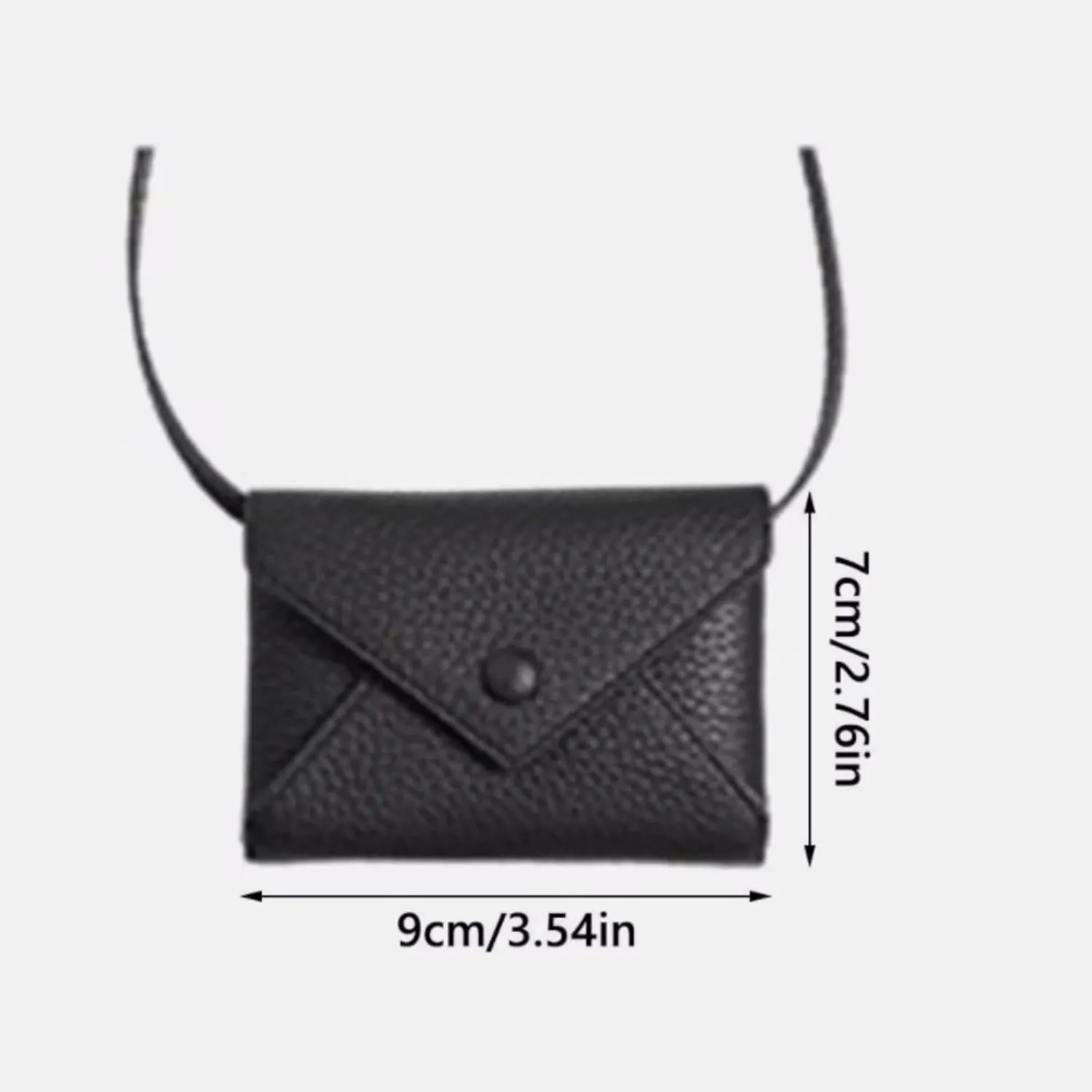 Mini Belt Bag Leather Crossbody Purses for Women Waist Bag Y2k Accessories Small Envelope Clutch Trendy Stuff (Silver)