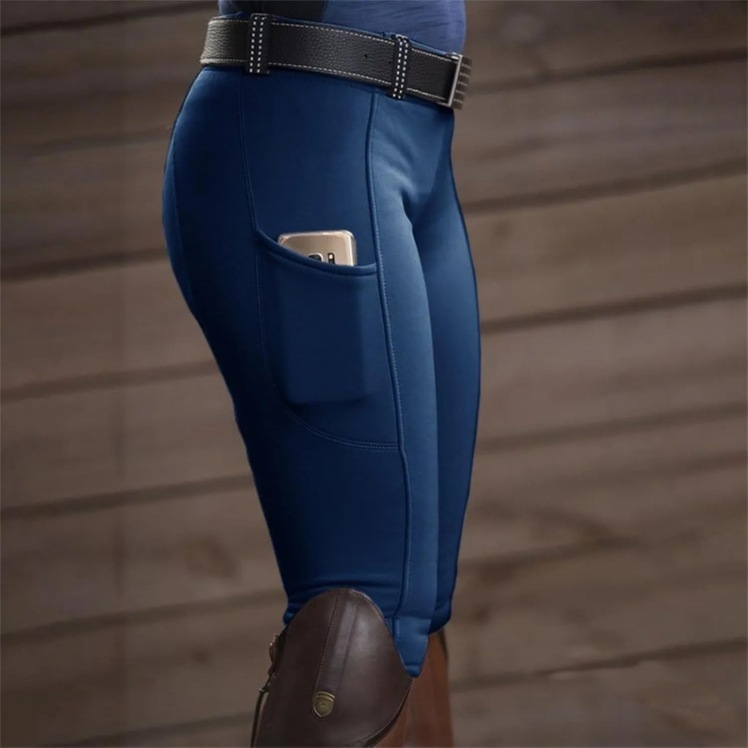 Mmoneyake Womens Equestrian Pants Horse Riding Pants Breeches Exercise High Waist Sports Leggings Workout Gym Yoga Pants