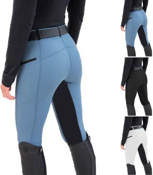 Mmoneyake Womens Equestrian Pants Horse Riding Pants Breeches Exercise High Waist Sports Leggings Workout Gym Yoga Pants