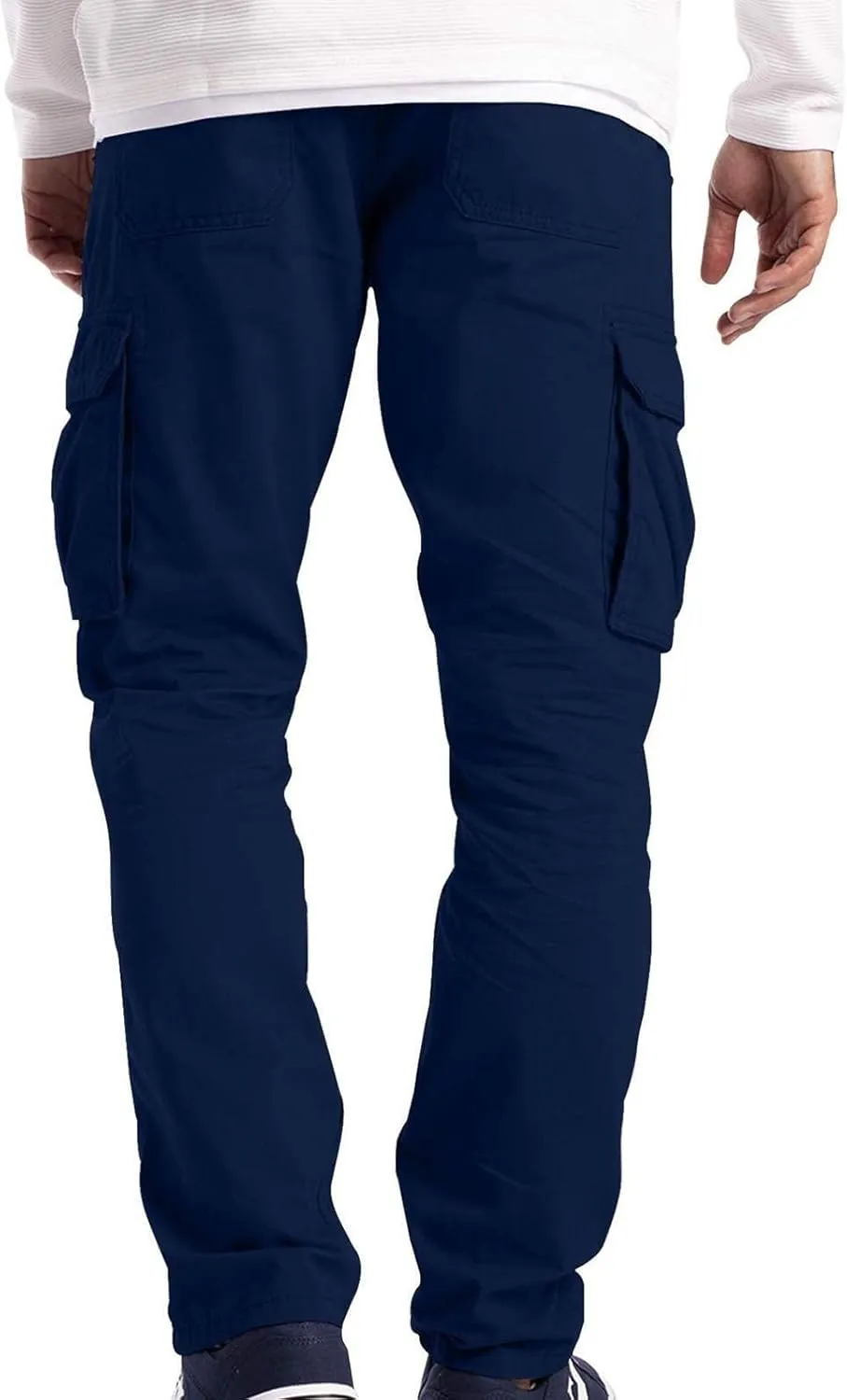Multiple Pockets Cargo Pants Mens Work Sports Pants Straight Leg Trousers Outdoor Hiking Joggers Mens Slim Fit Cargo