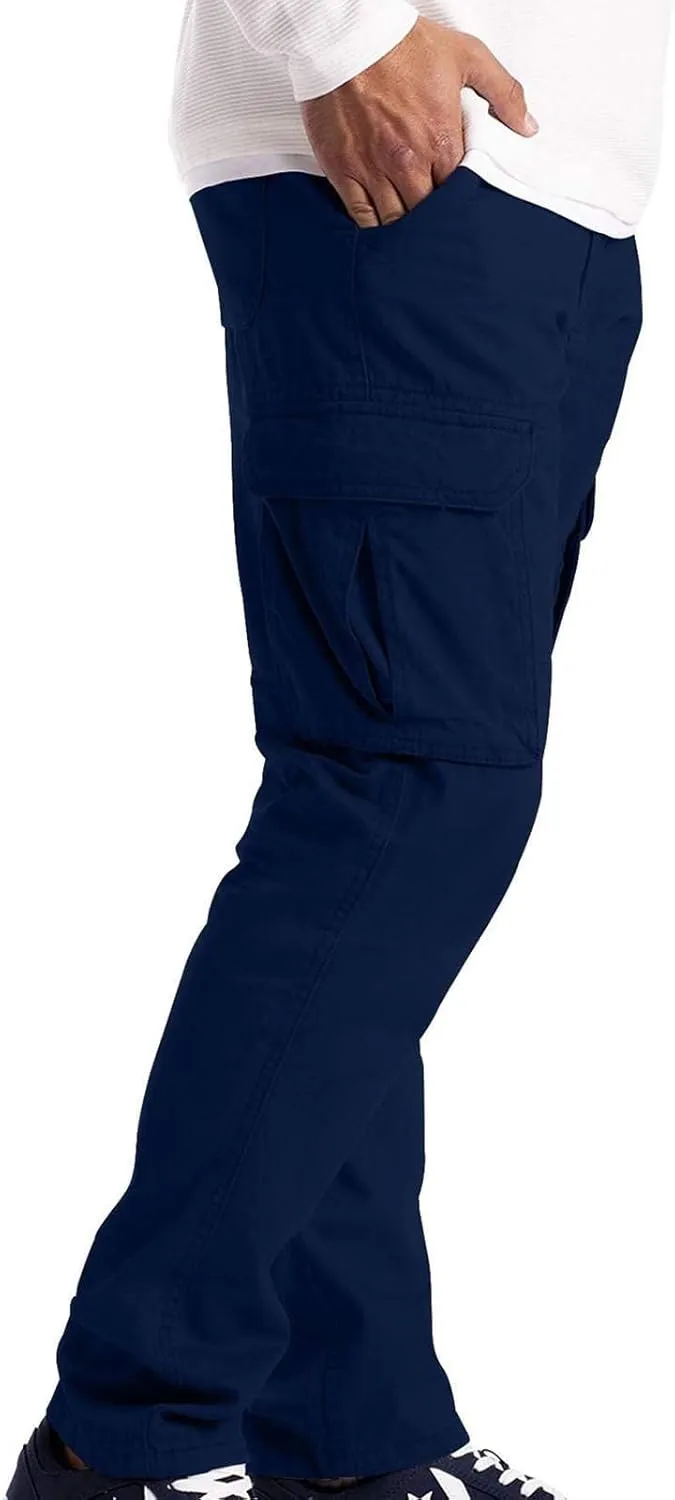 Multiple Pockets Cargo Pants Mens Work Sports Pants Straight Leg Trousers Outdoor Hiking Joggers Mens Slim Fit Cargo