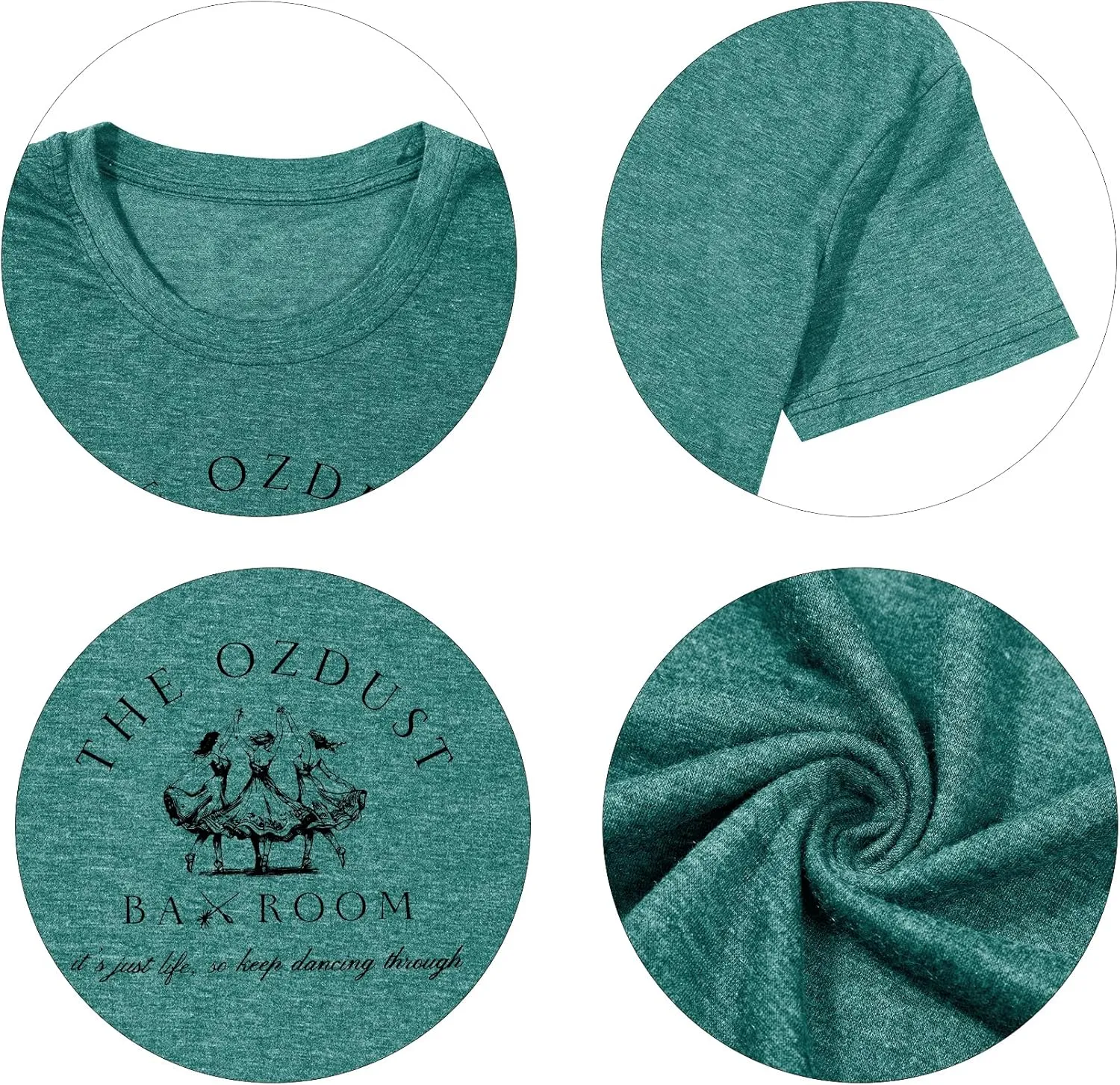 Musical Shirt Women Broadway Musical Tees Witch and Princess Changed for Good T Shirts The Ozdust Ballroom Short Sleeve Top