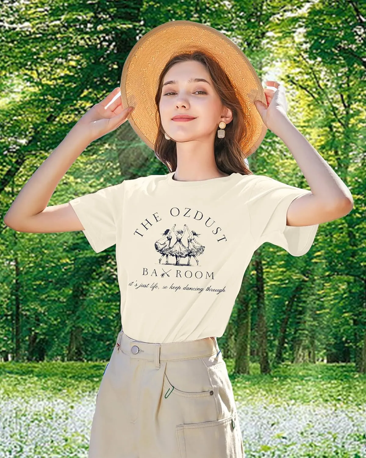 Musical Shirt Women Broadway Musical Tees Witch and Princess Changed for Good T Shirts The Ozdust Ballroom Short Sleeve Top