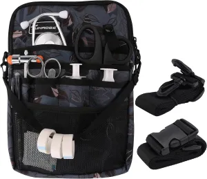 Nurse Fanny Pack with Tape Holder, Nurse Pocket Organizer for Medical Professionals12 Pockets Nurse Waist BagTHHS-KB-Ash Leaves