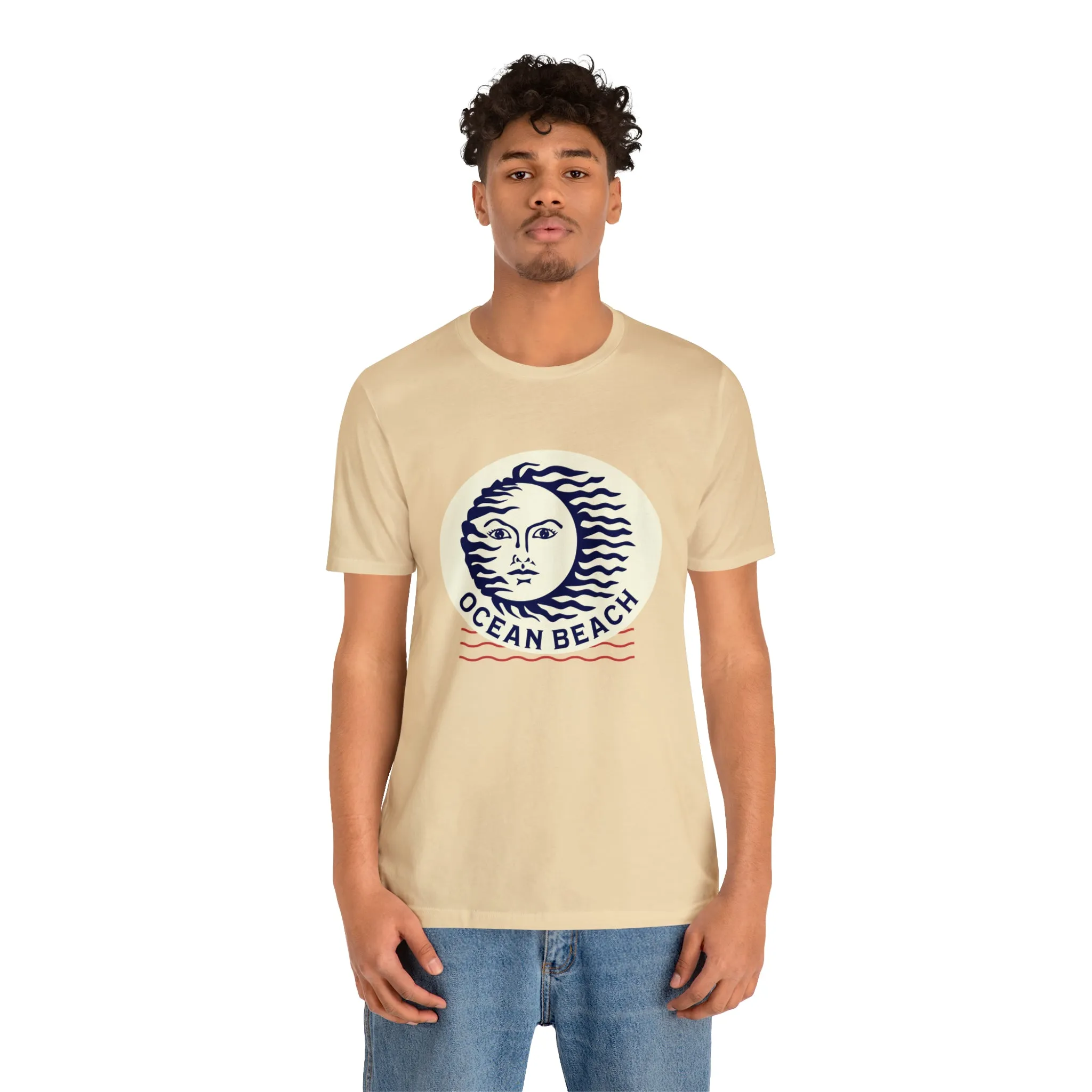 Ocean Beach Sun Unisex Soft Tee