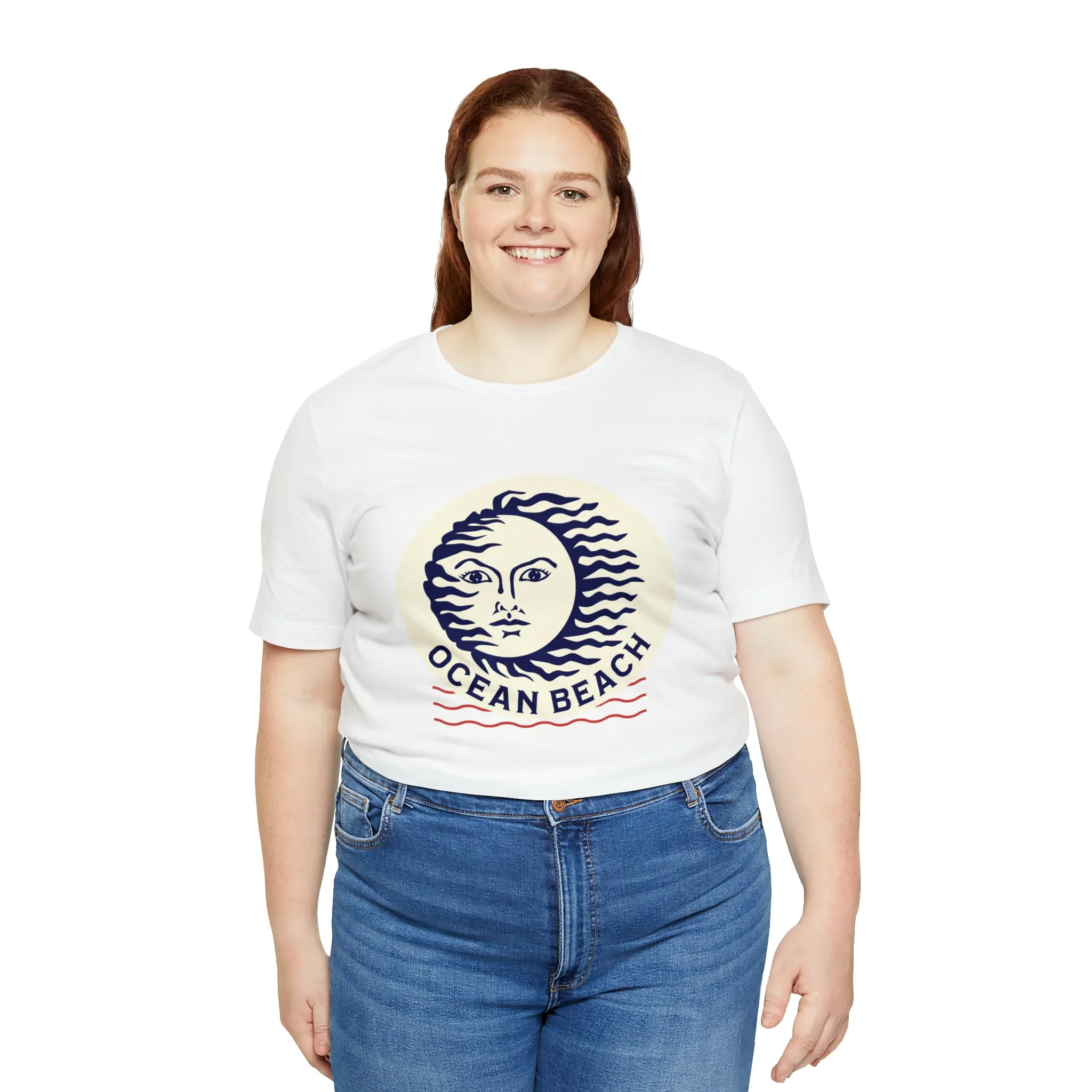 Ocean Beach Sun Unisex Soft Tee