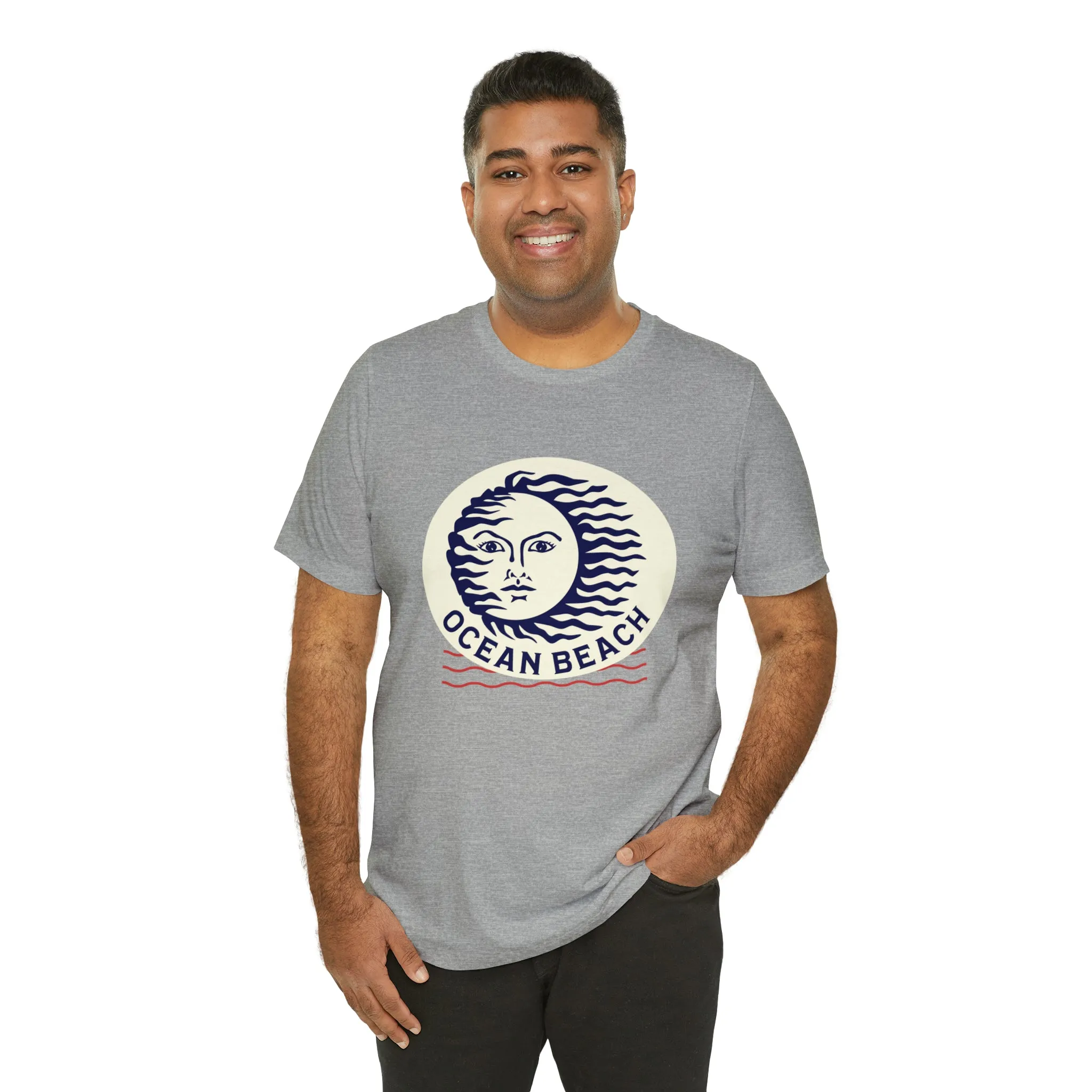 Ocean Beach Sun Unisex Soft Tee