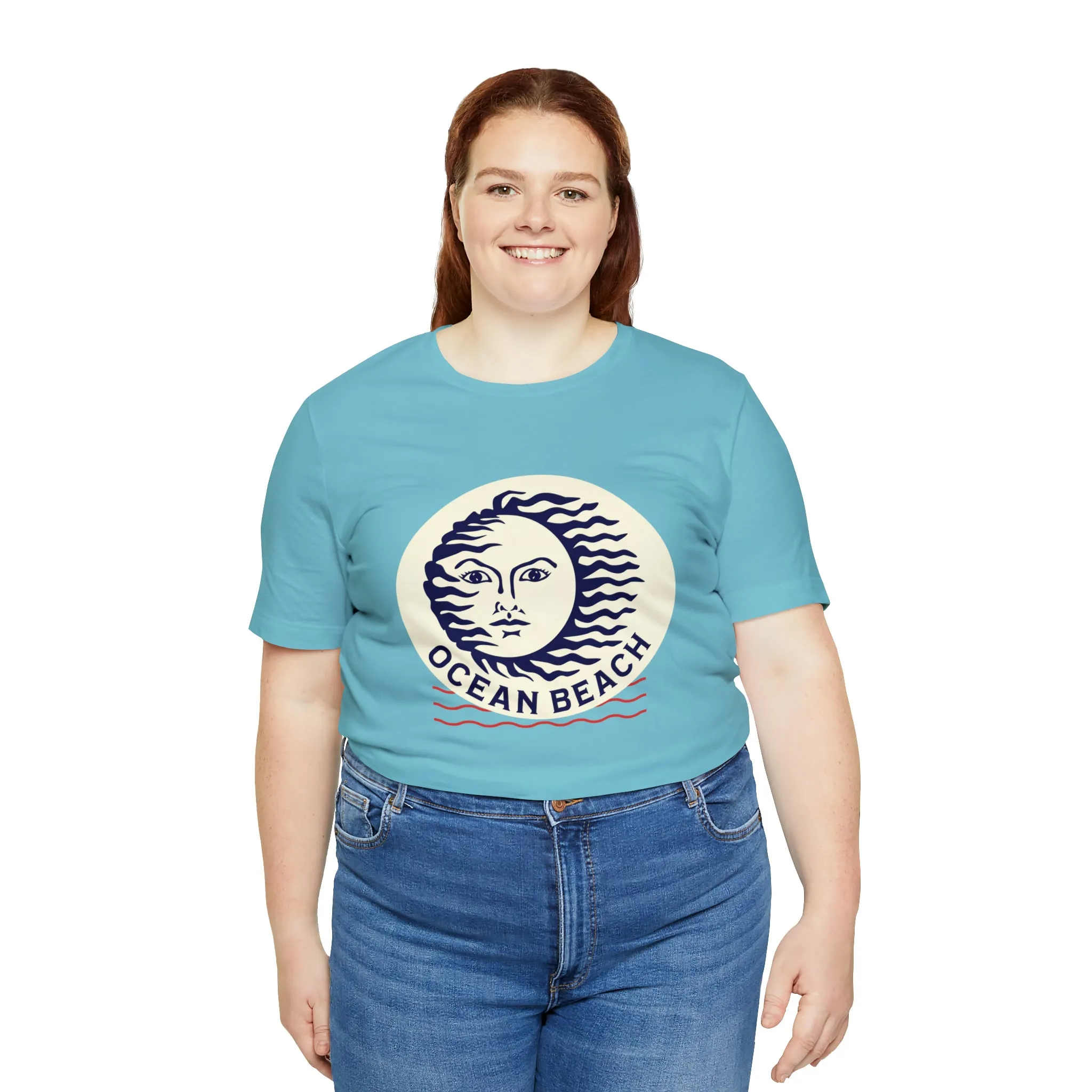 Ocean Beach Sun Unisex Soft Tee