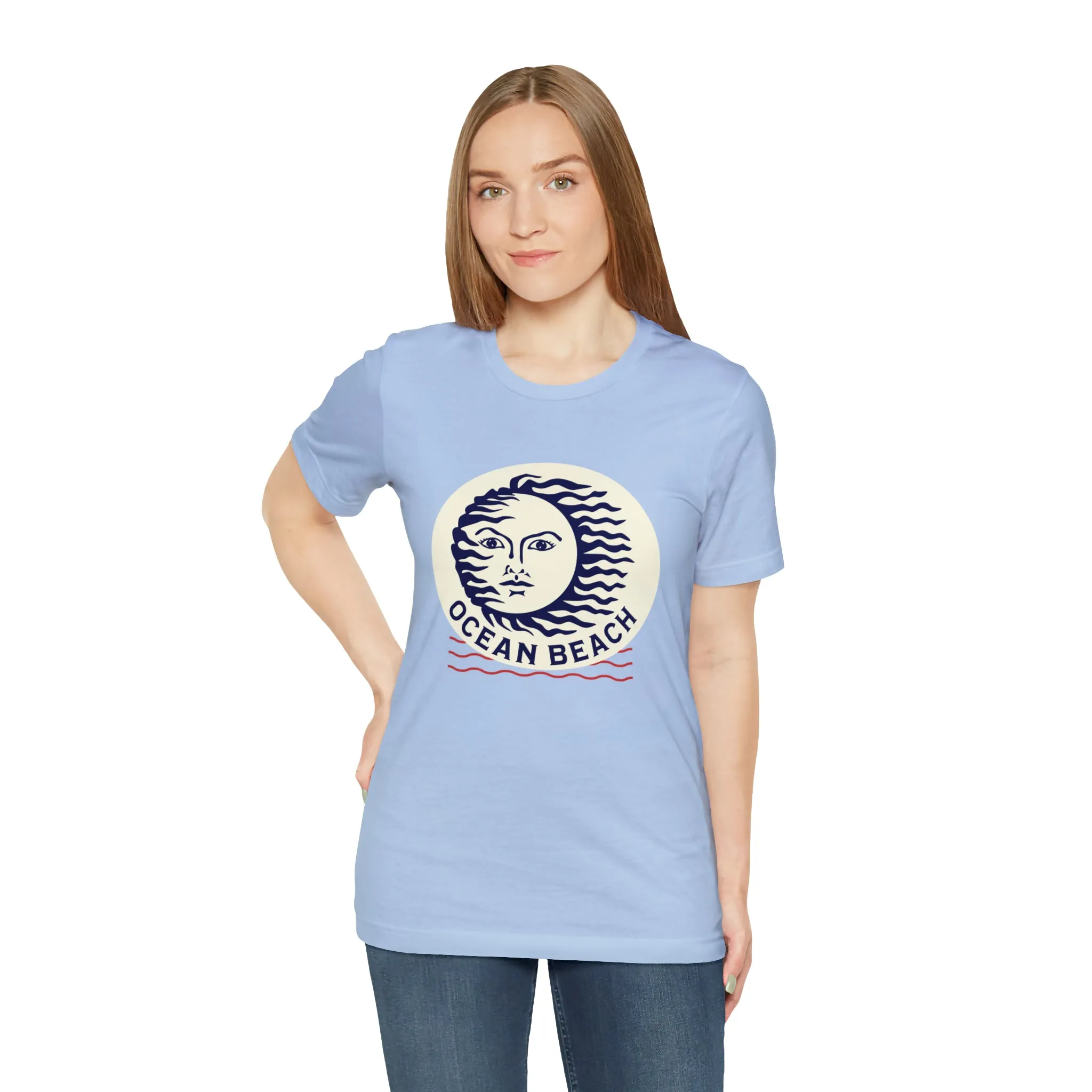 Ocean Beach Sun Unisex Soft Tee