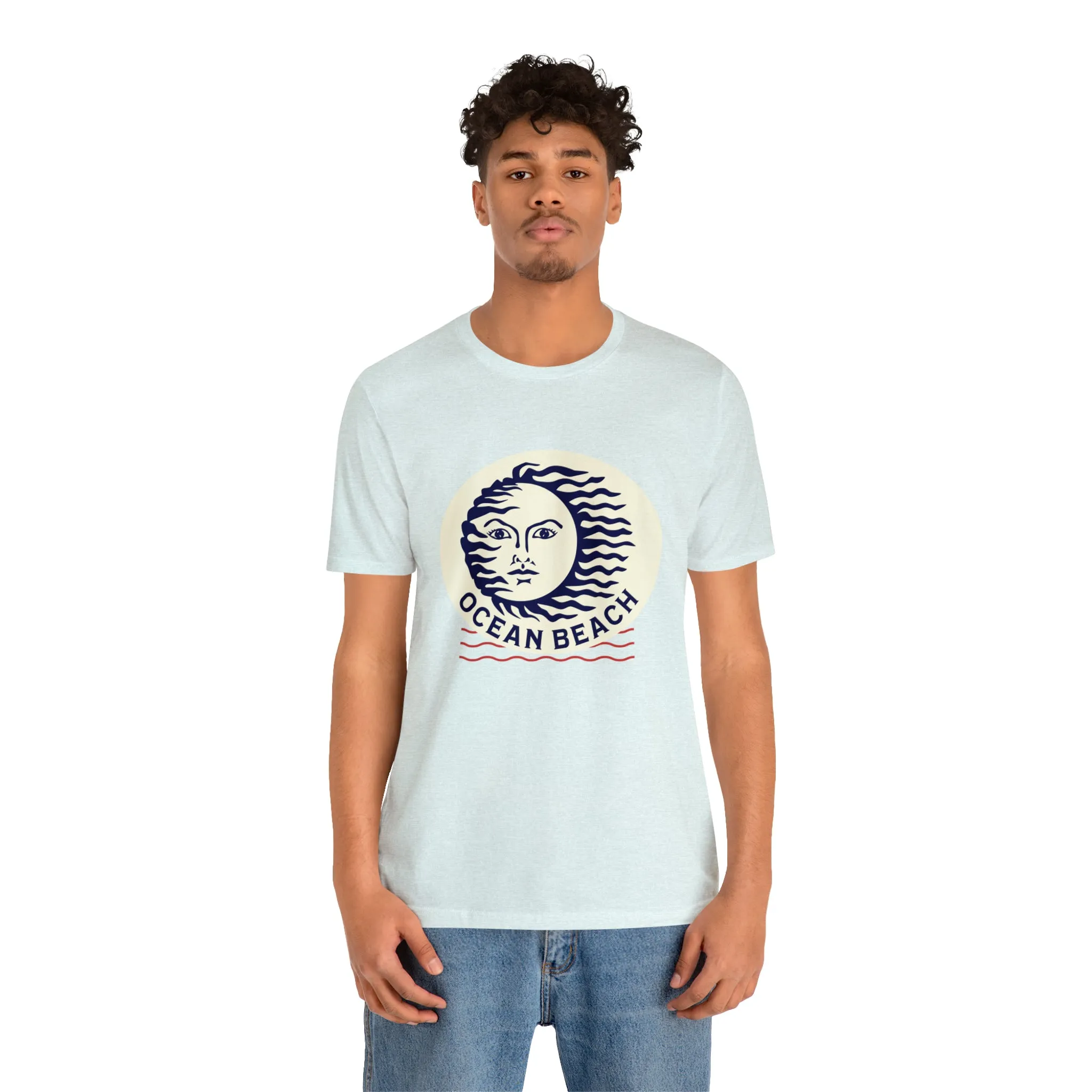Ocean Beach Sun Unisex Soft Tee