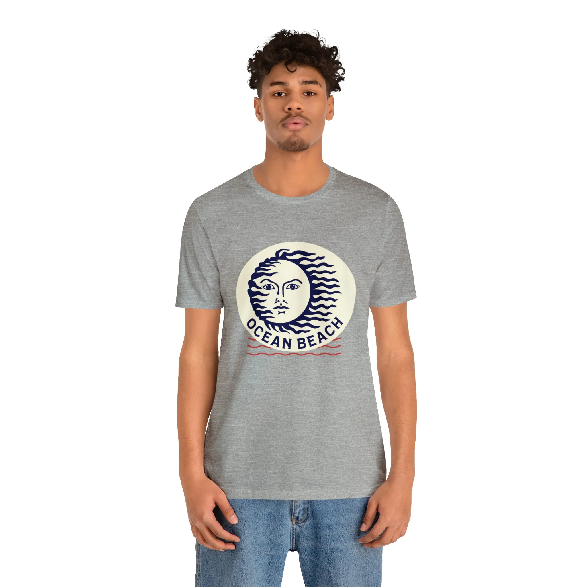 Ocean Beach Sun Unisex Soft Tee