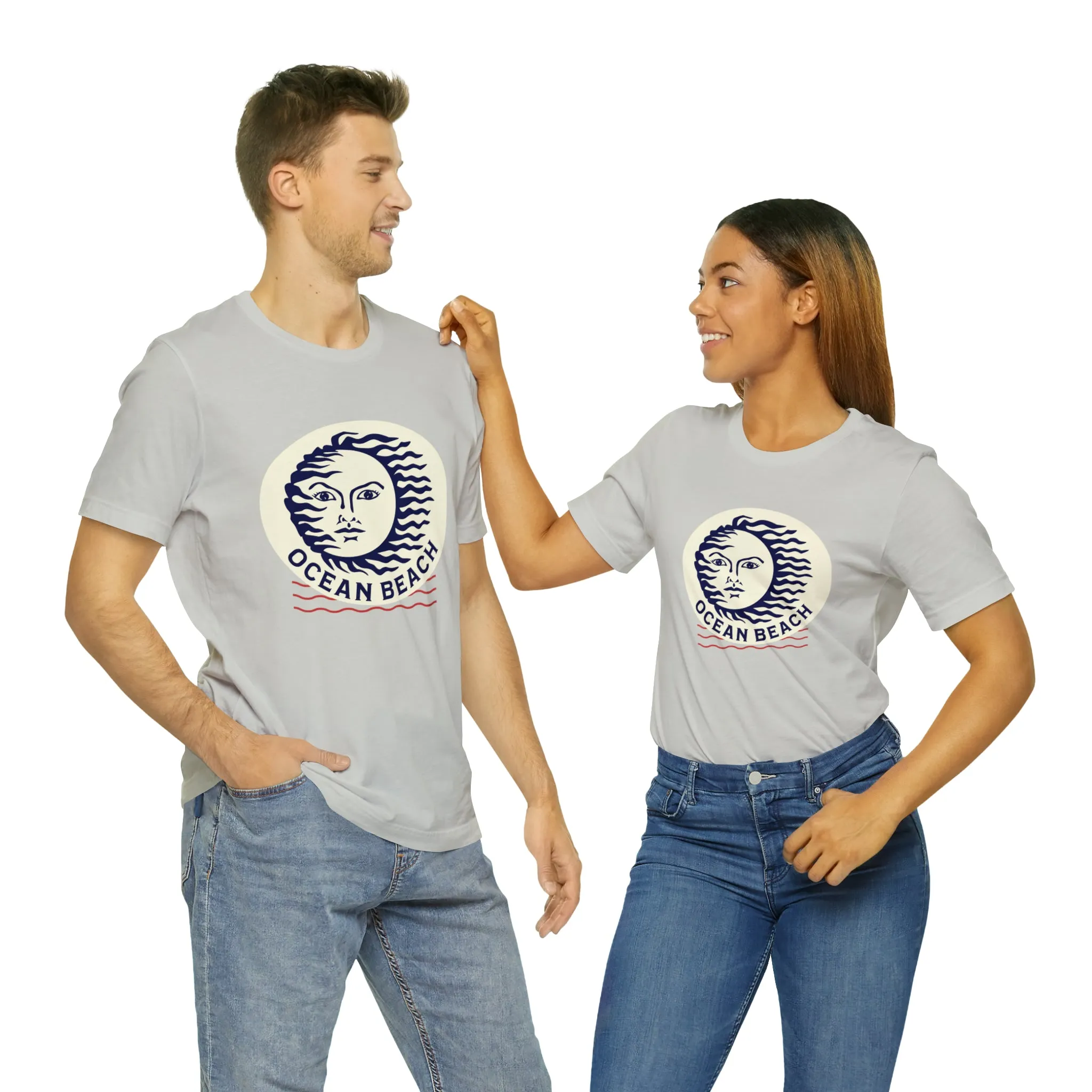 Ocean Beach Sun Unisex Soft Tee