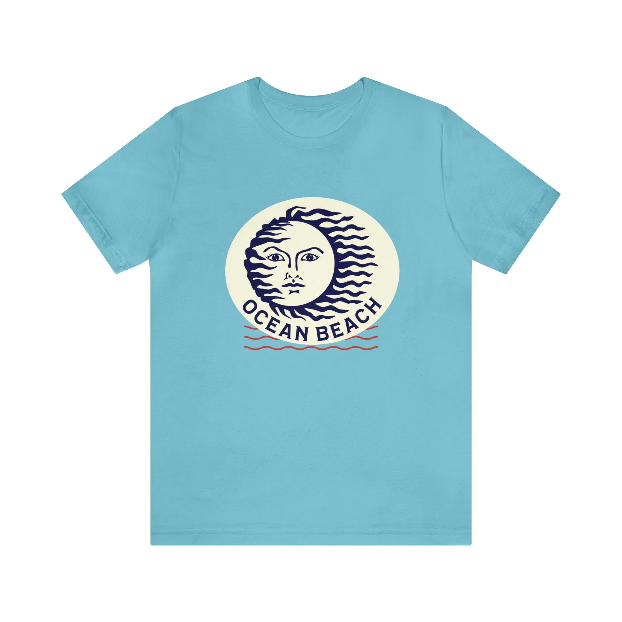 Ocean Beach Sun Unisex Soft Tee