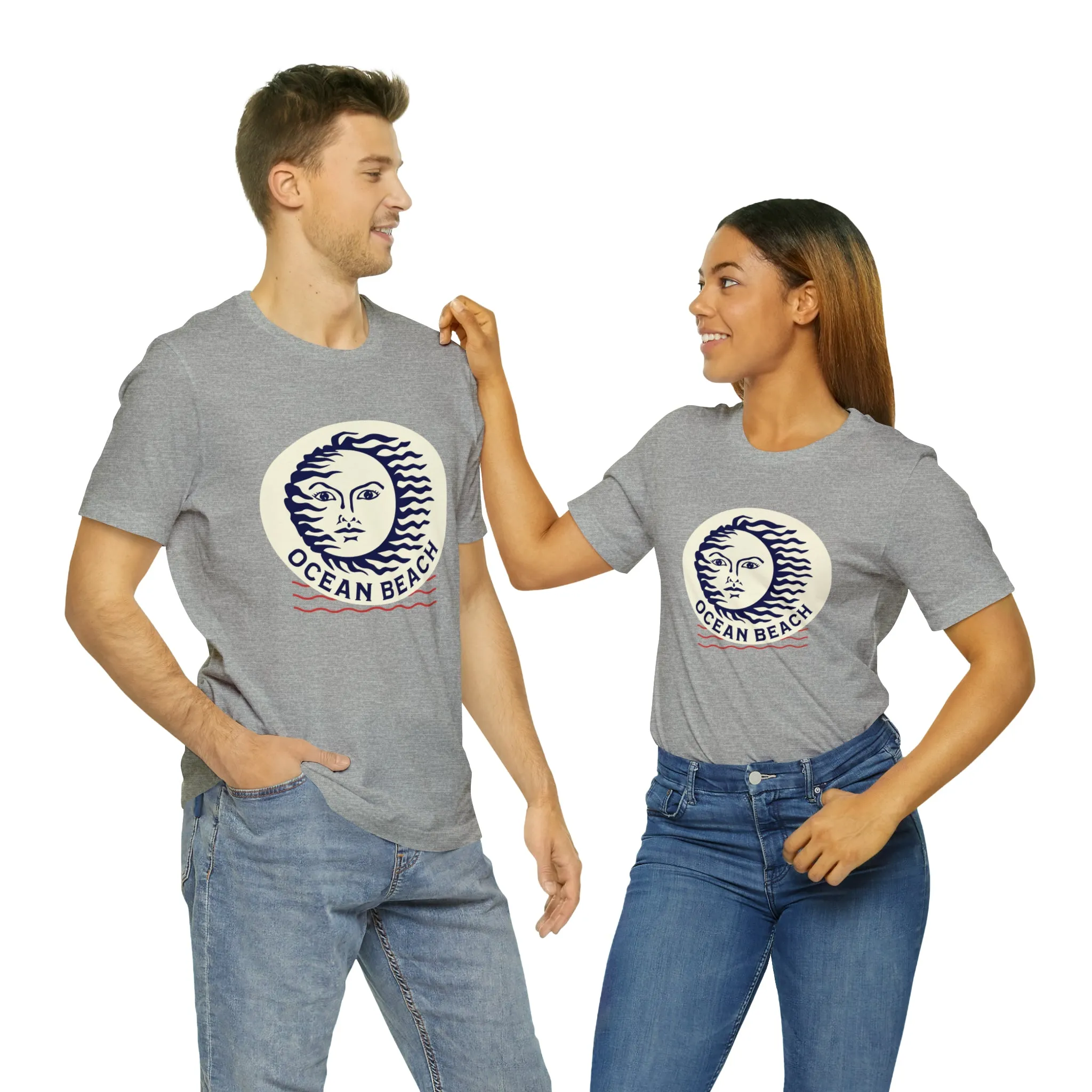 Ocean Beach Sun Unisex Soft Tee