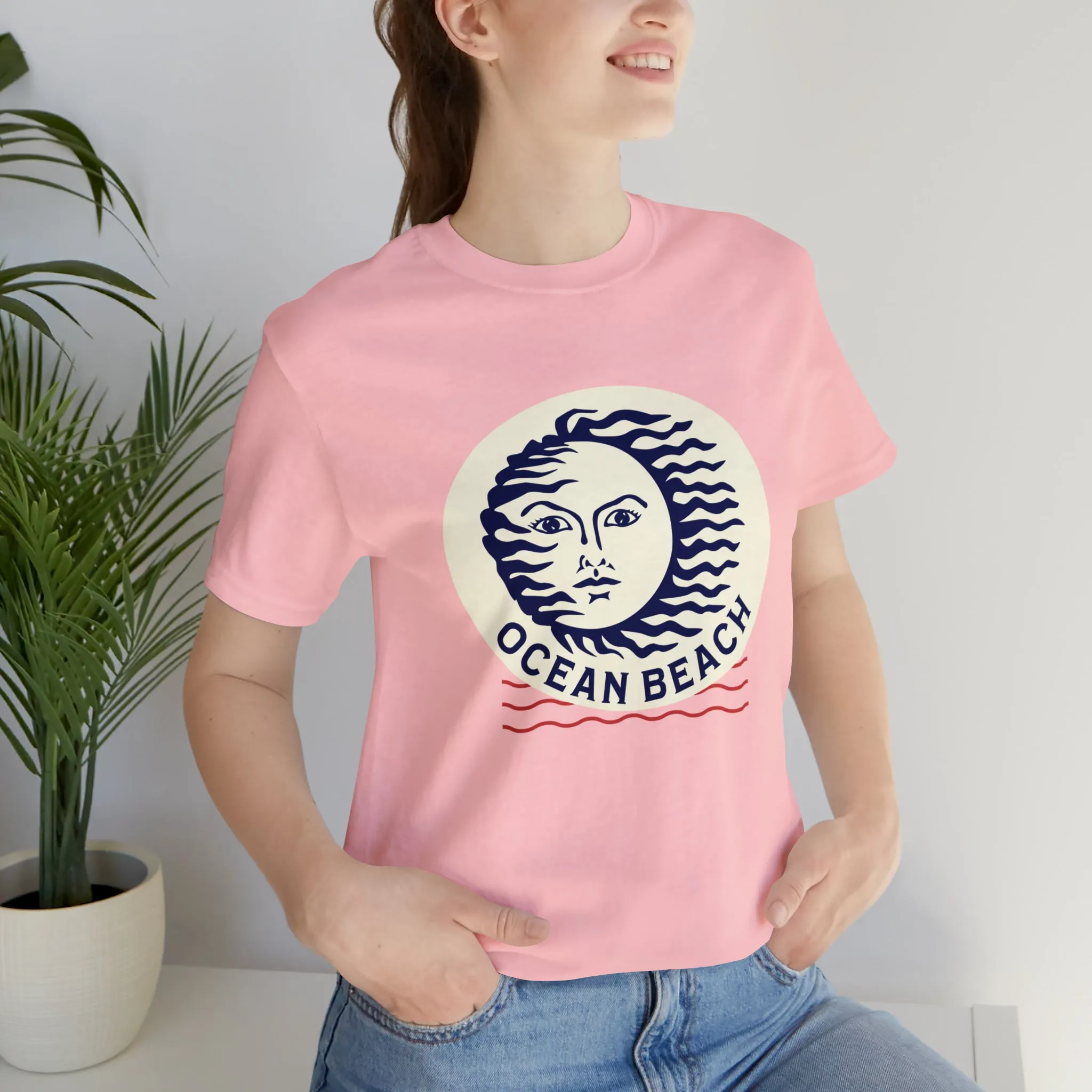 Ocean Beach Sun Unisex Soft Tee
