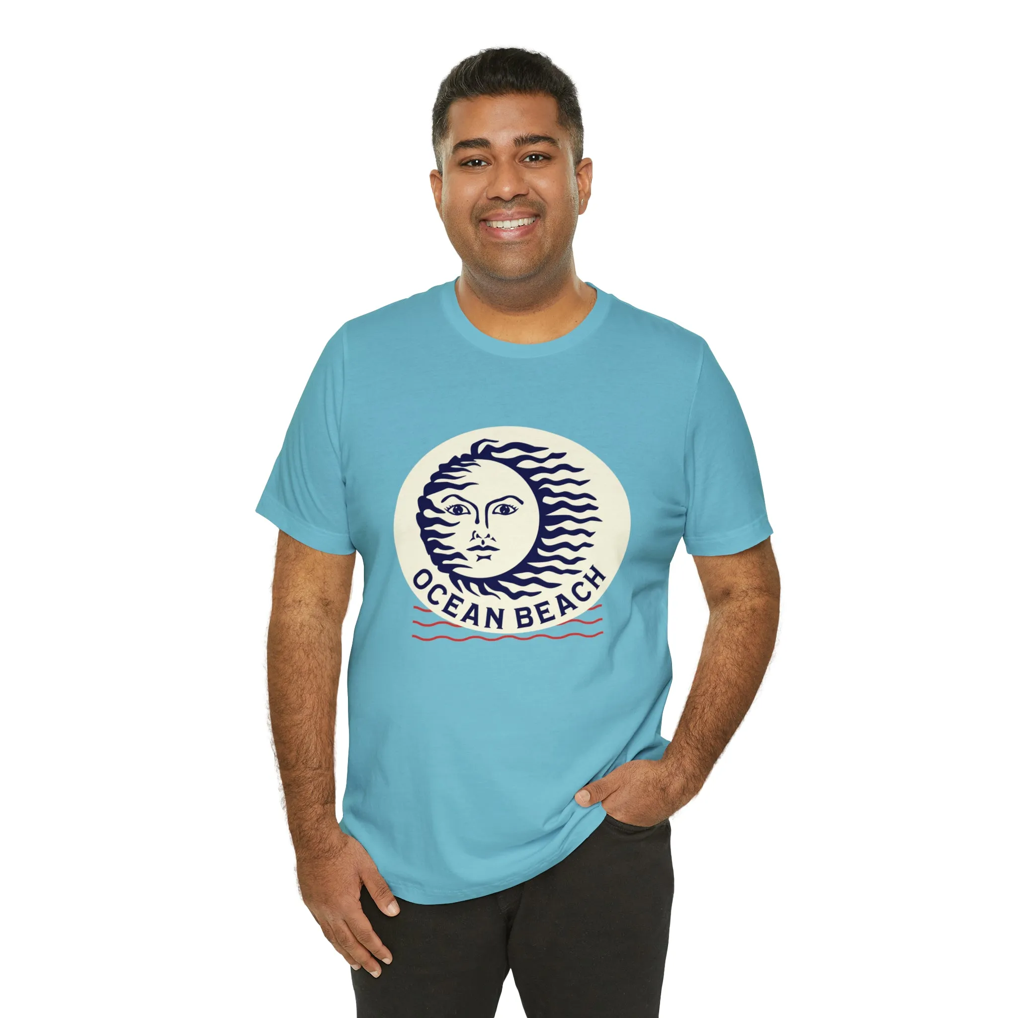 Ocean Beach Sun Unisex Soft Tee