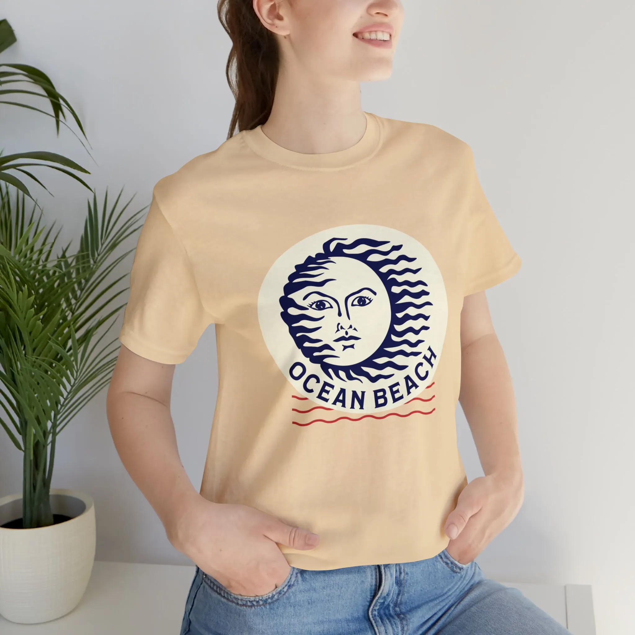 Ocean Beach Sun Unisex Soft Tee