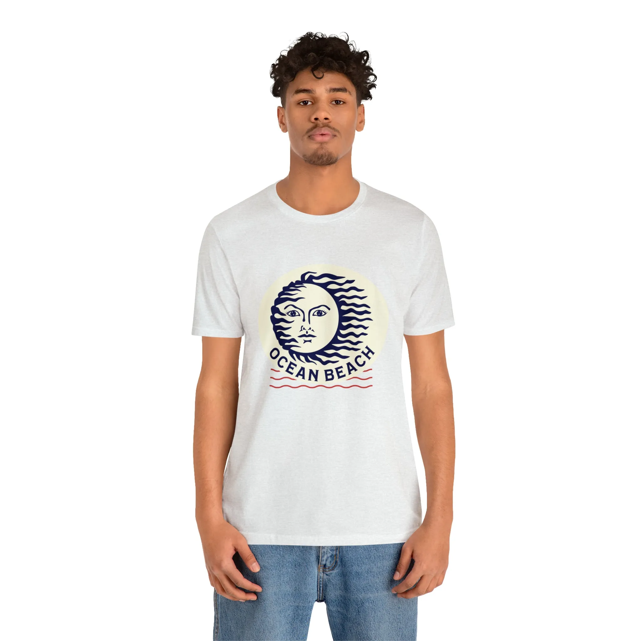 Ocean Beach Sun Unisex Soft Tee