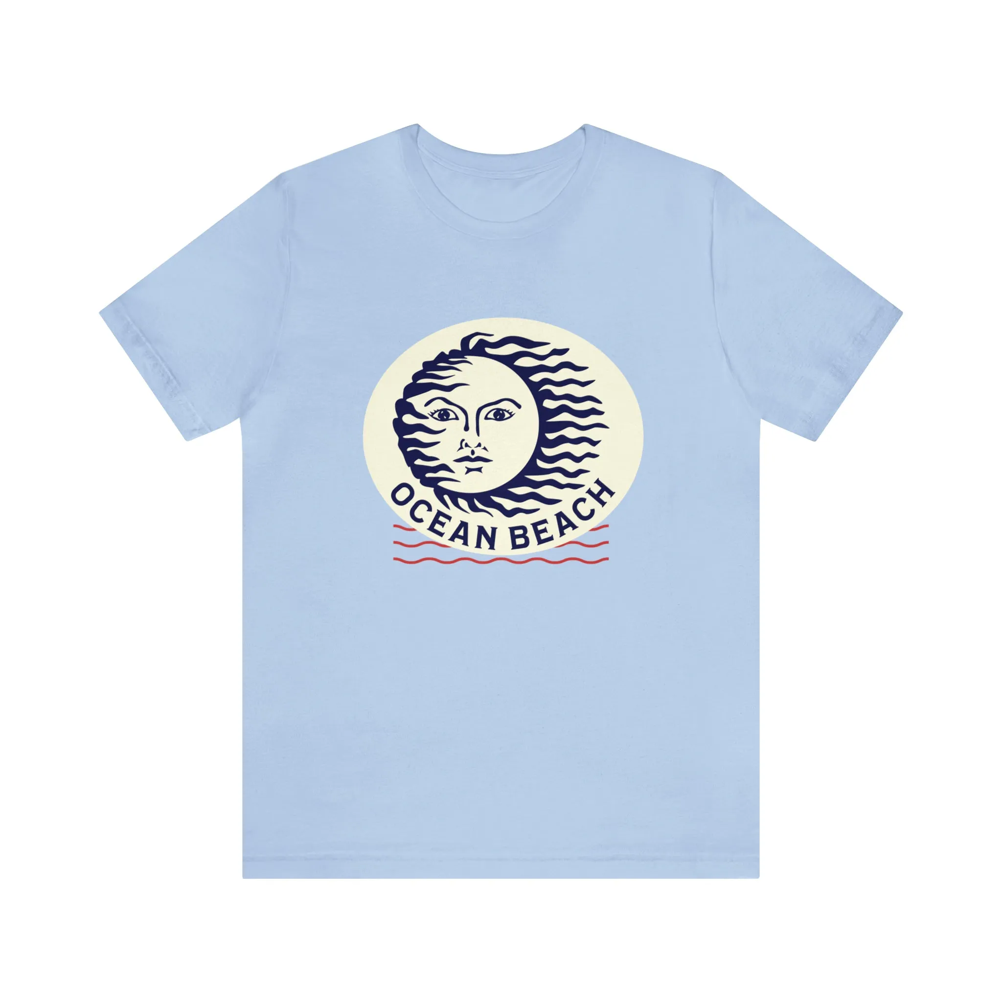 Ocean Beach Sun Unisex Soft Tee