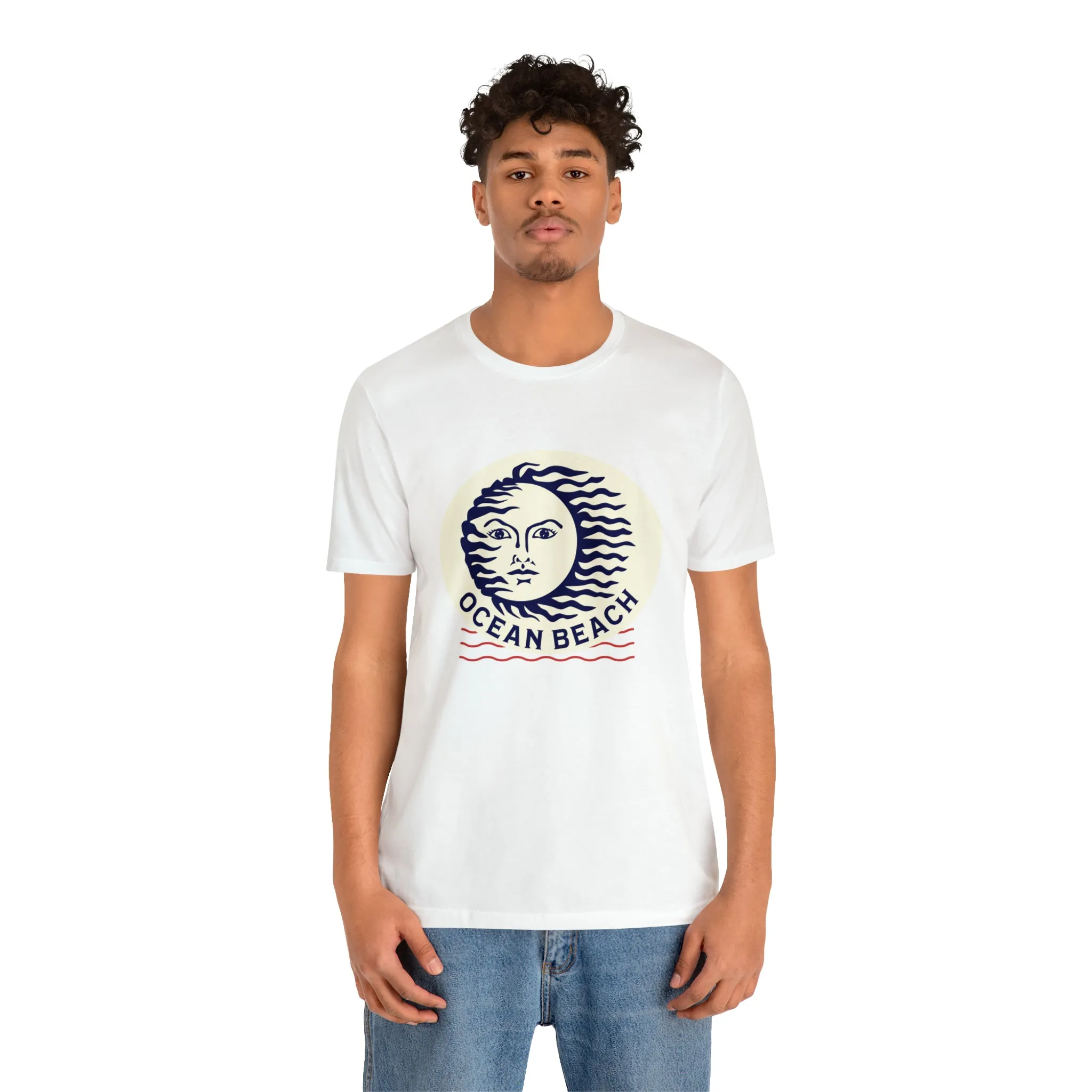 Ocean Beach Sun Unisex Soft Tee