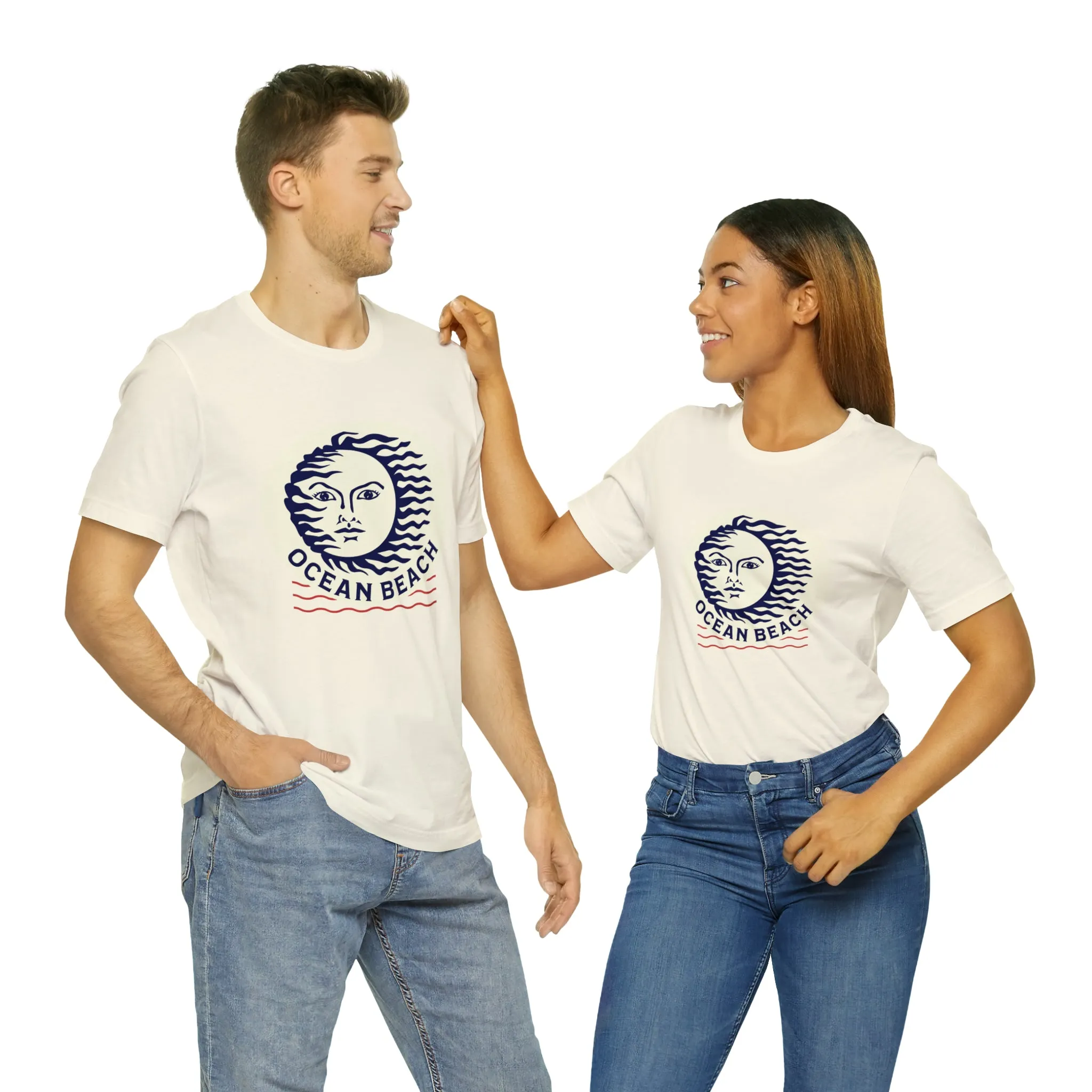 Ocean Beach Sun Unisex Soft Tee